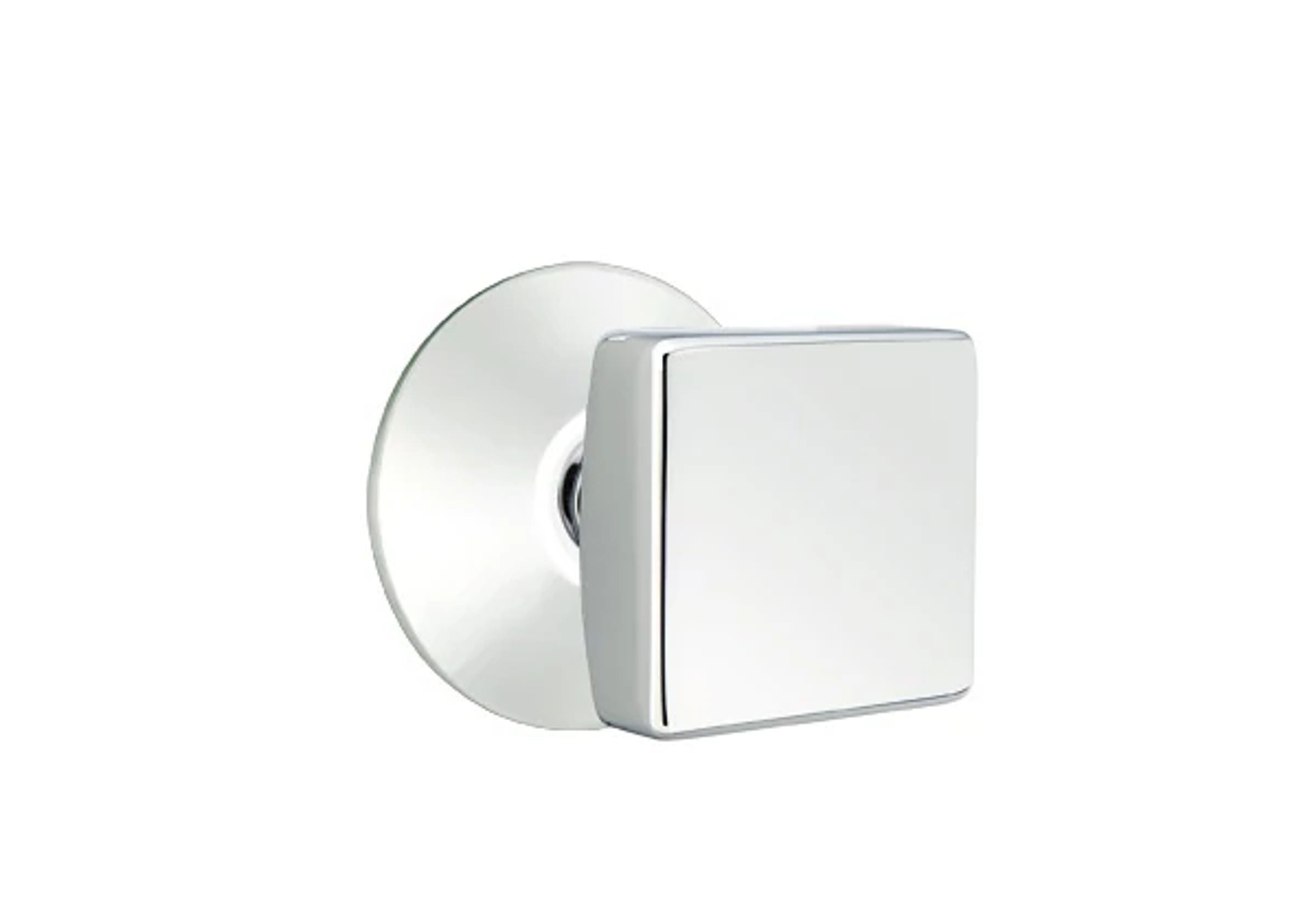 Emtek Square Knob Set with Modern Rosette