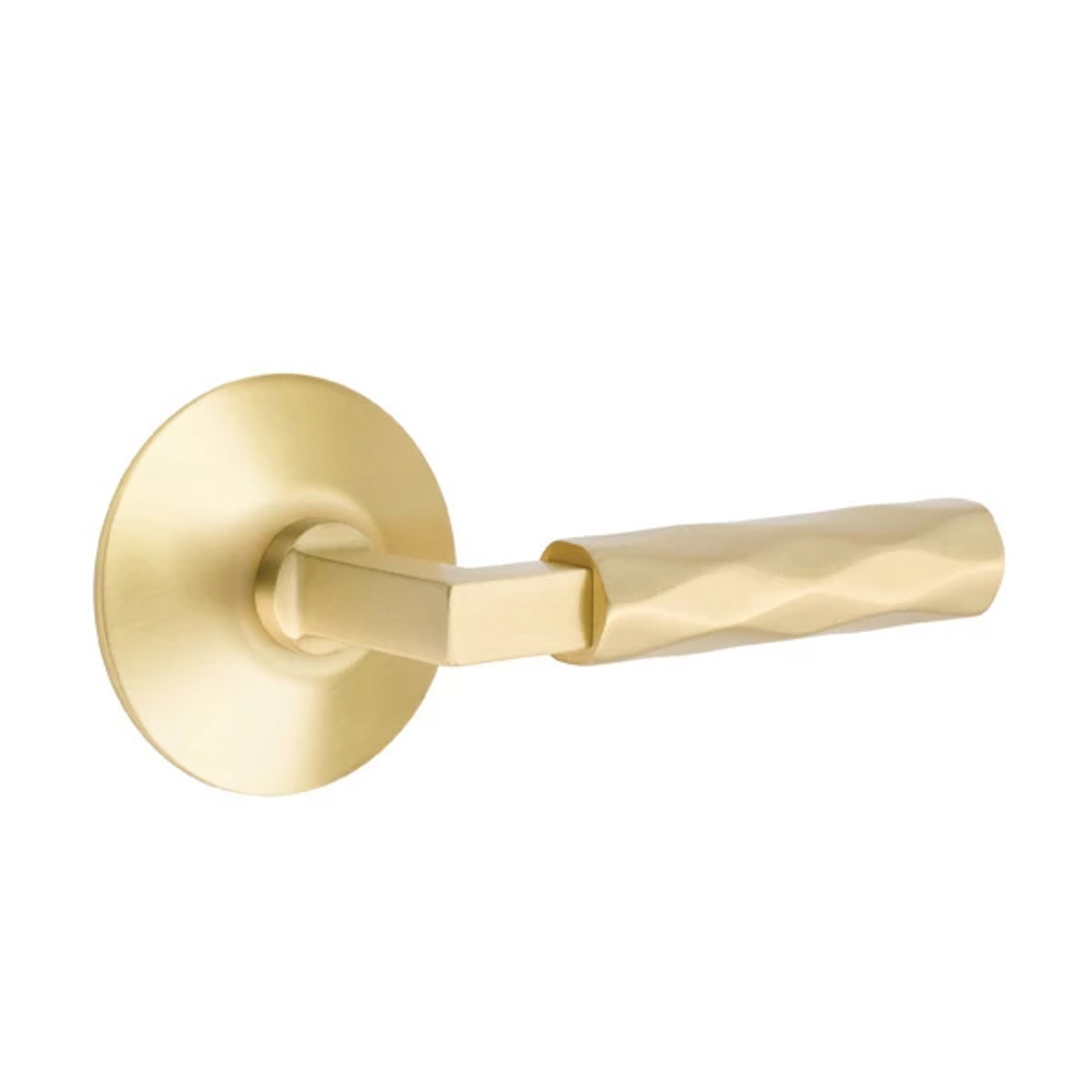 Emtek Select L-Square Tribeca Lever Set with Modern Rosette