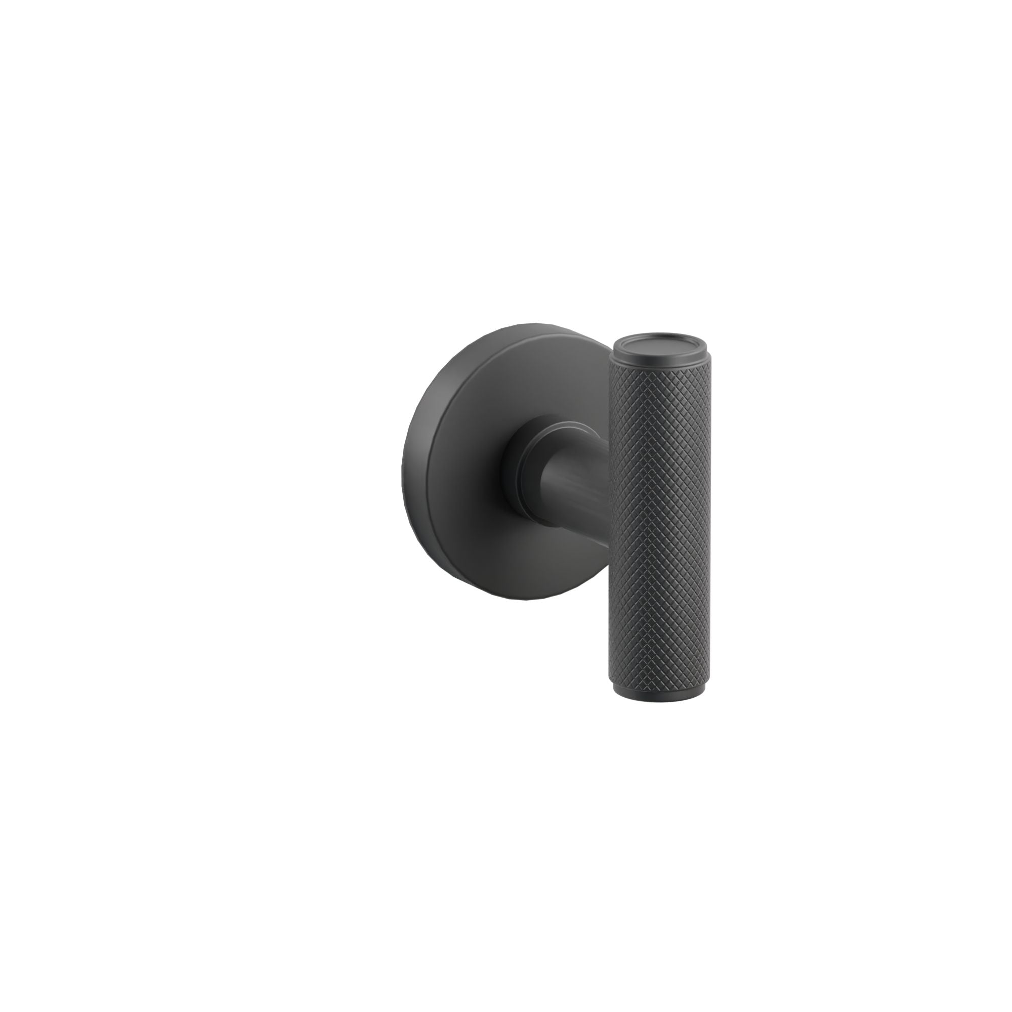 Emtek Concealed Fastener Ace Knurled Knob Set With Disk Rosette