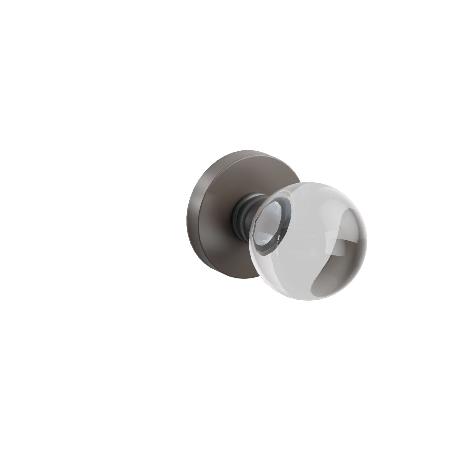 Emtek Concealed Fastener Bristol Glass Knob Set With Disk Rosette