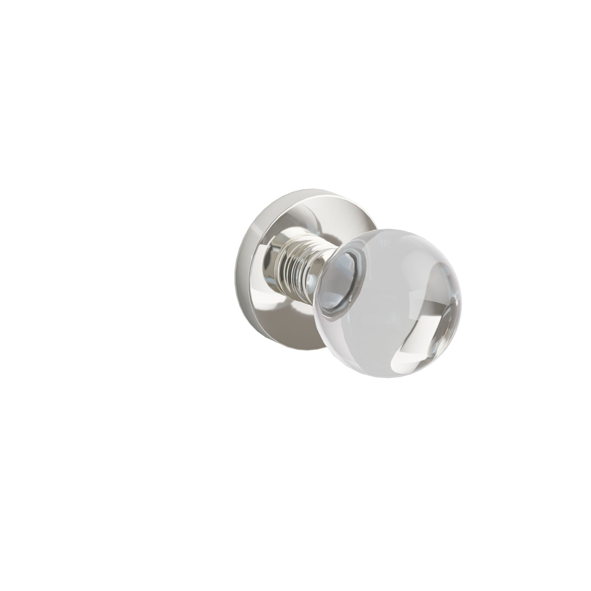 Emtek Concealed Fastener Bristol Glass Knob Set With Disk Rosette