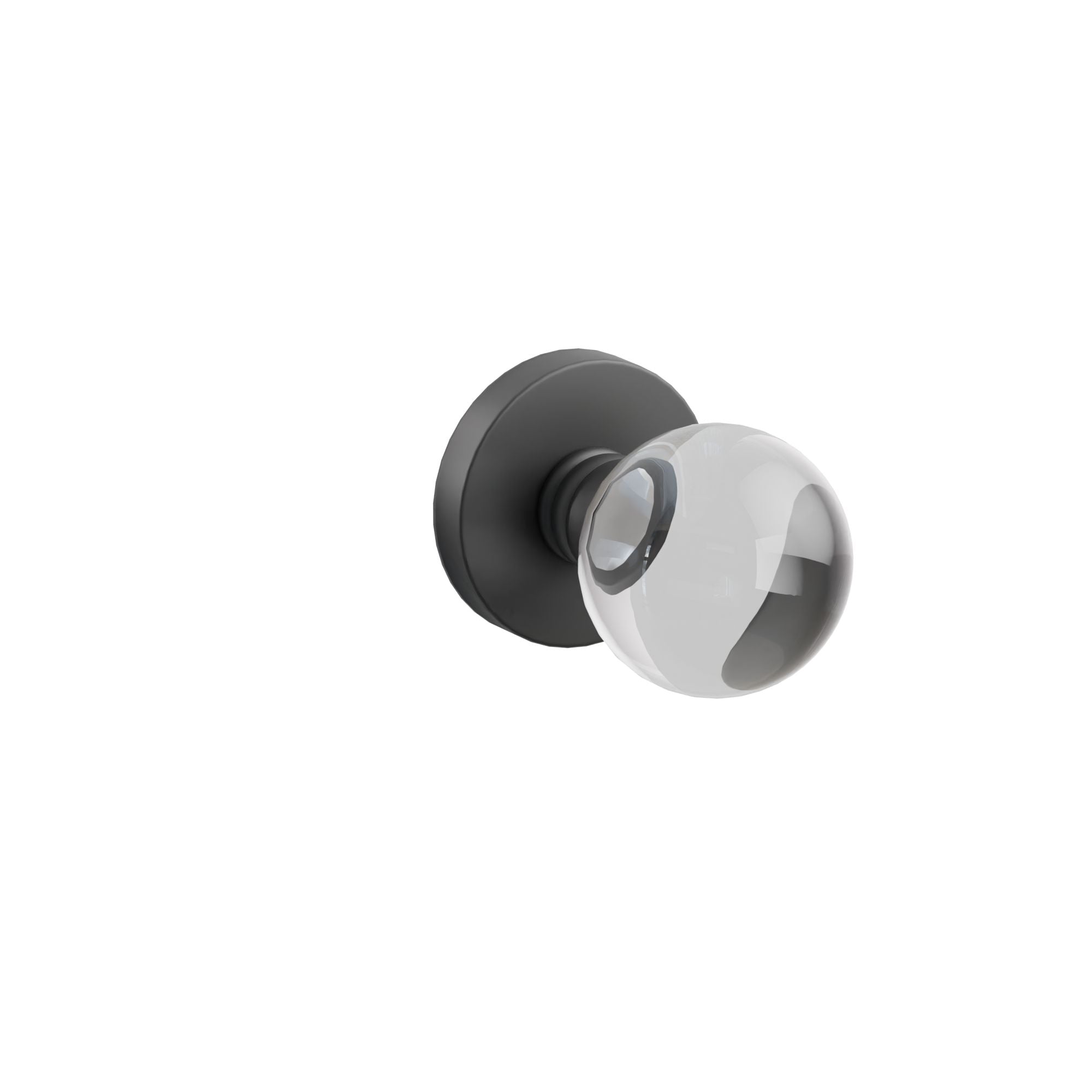 Emtek Concealed Fastener Bristol Glass Knob Set With Disk Rosette
