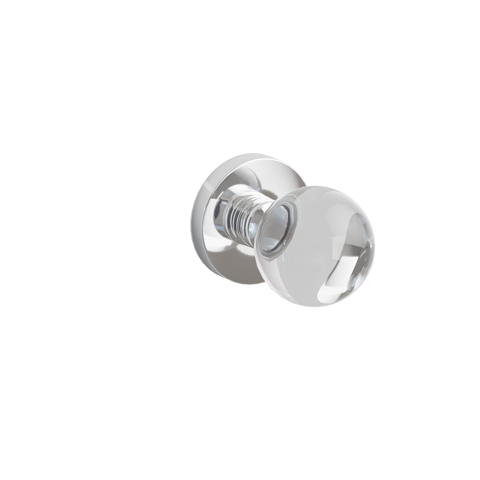 Emtek Concealed Fastener Bristol Glass Knob Set With Disk Rosette