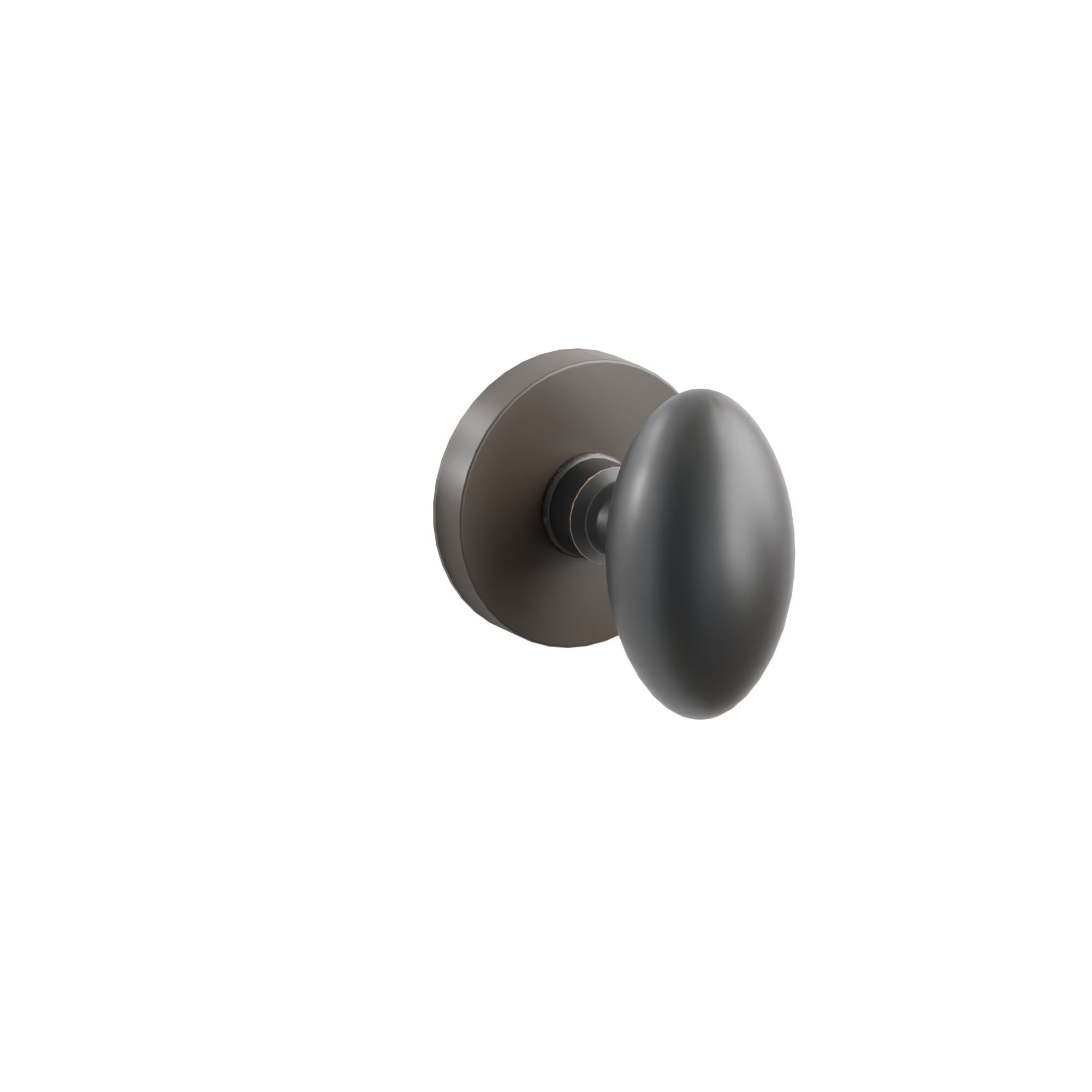 Emtek Concealed Fastener Egg Knob Set With Disk Rosette