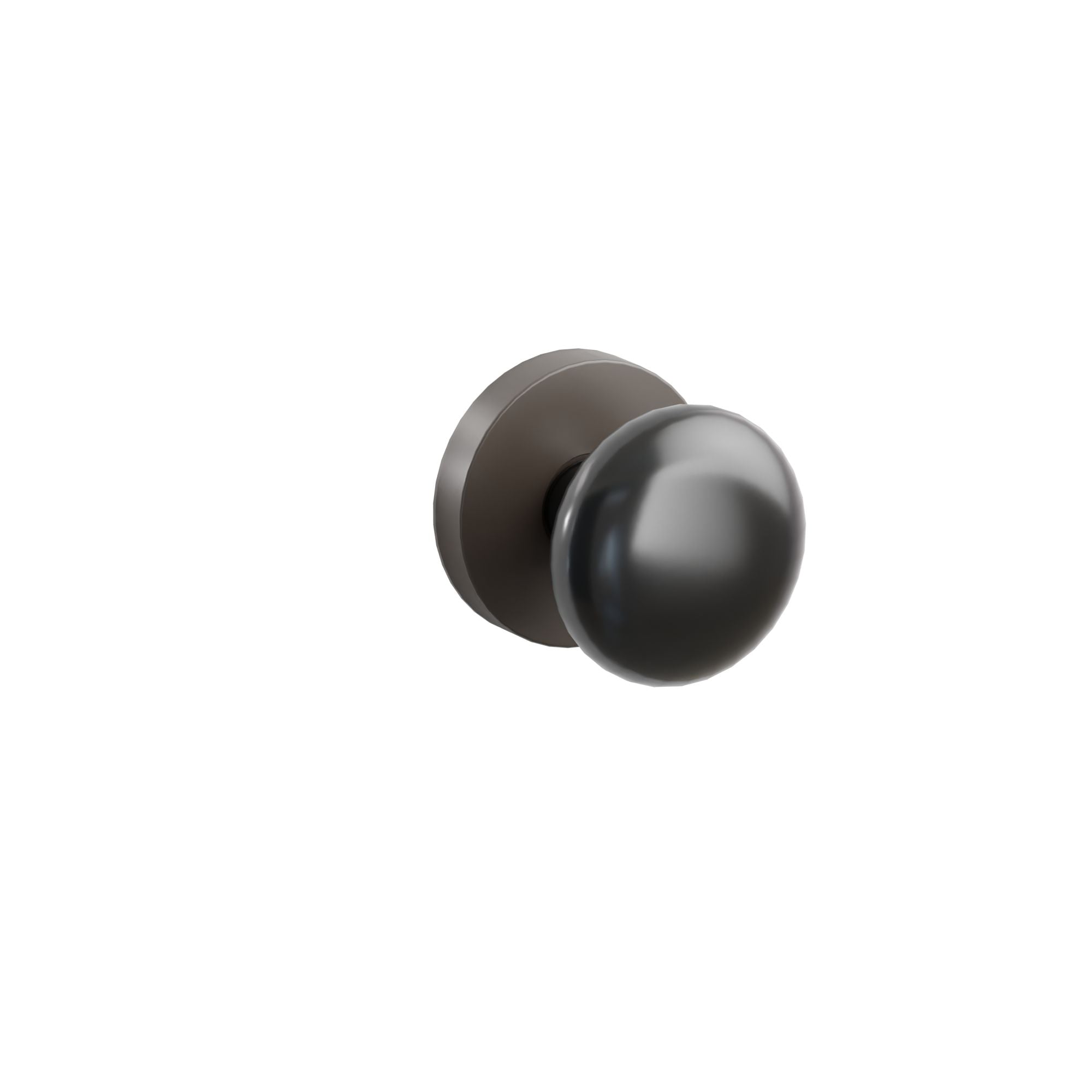 Emtek Ebony Porcelain Knob Set with Disk Rosette