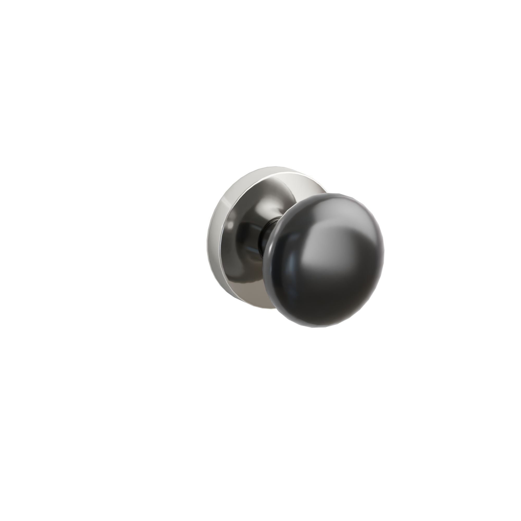 Emtek Ebony Porcelain Knob Set with Disk Rosette