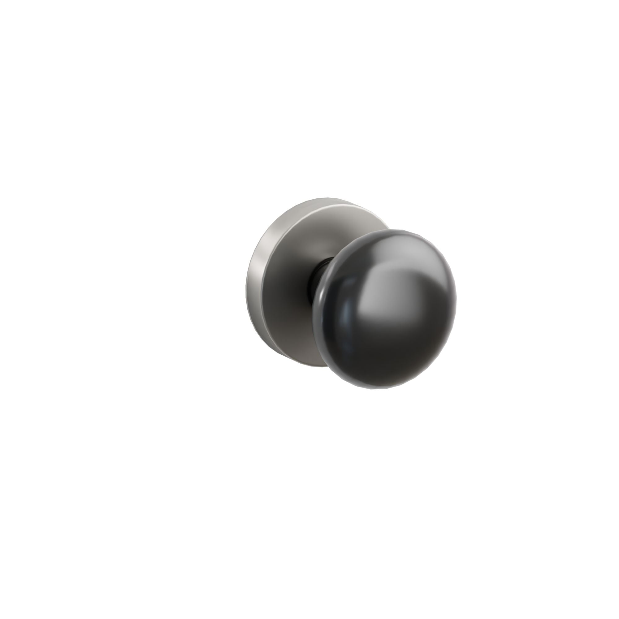 Emtek Concealed Fastener Ebony Porcelain Knob Set With Disk Rosette