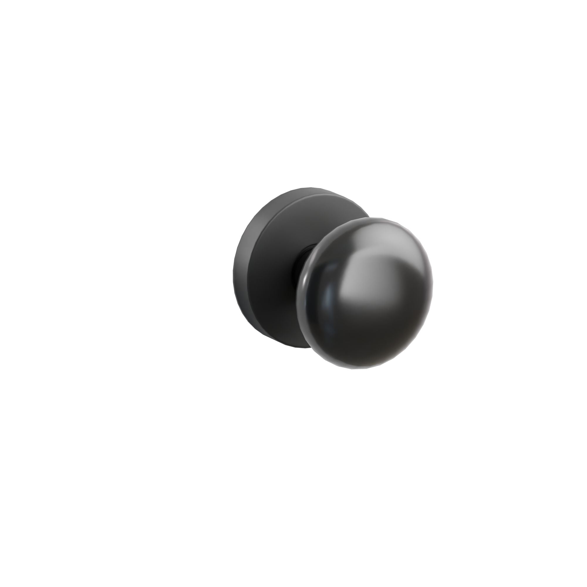 Emtek Concealed Fastener Ebony Porcelain Knob Set With Disk Rosette