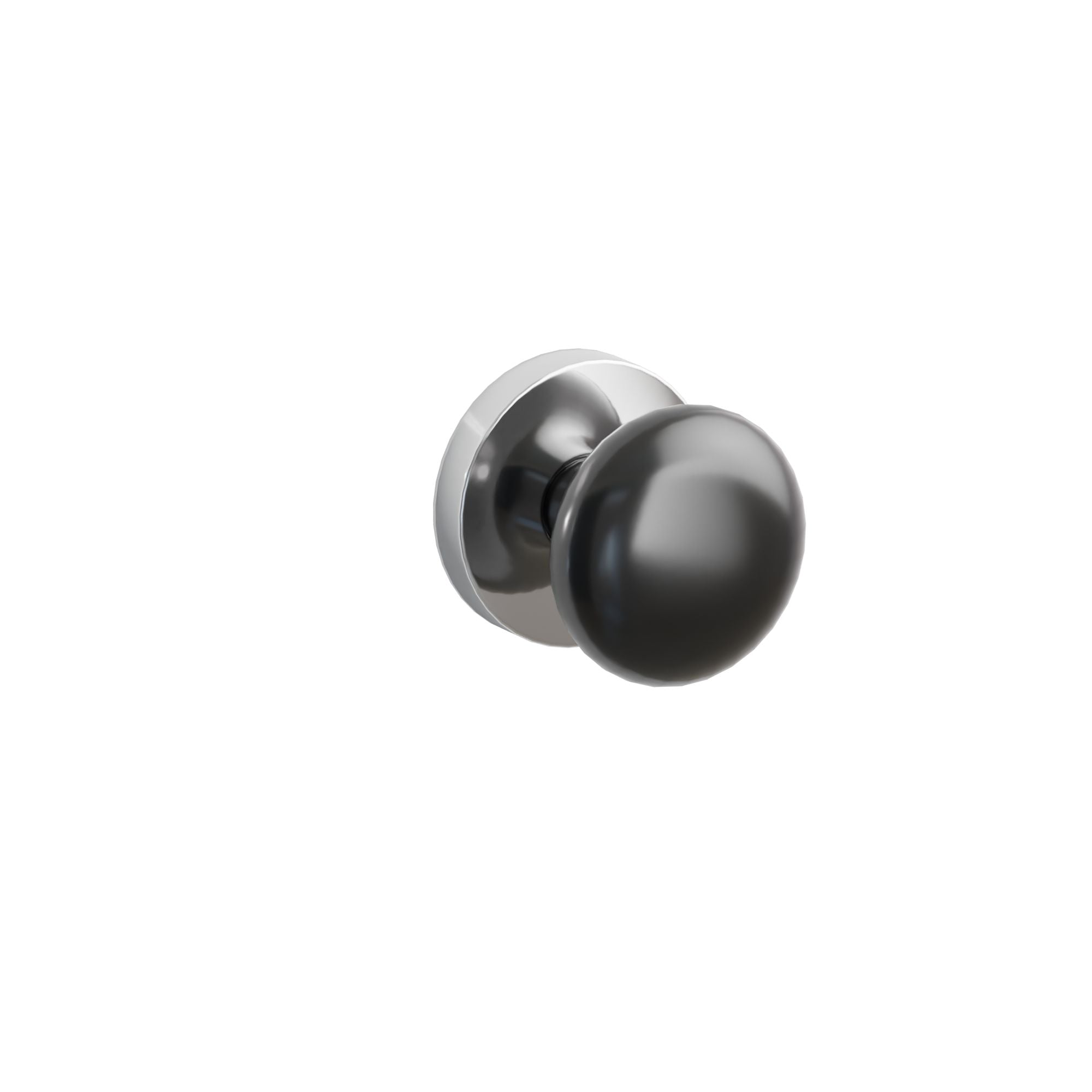 Emtek Ebony Porcelain Knob Set with Disk Rosette