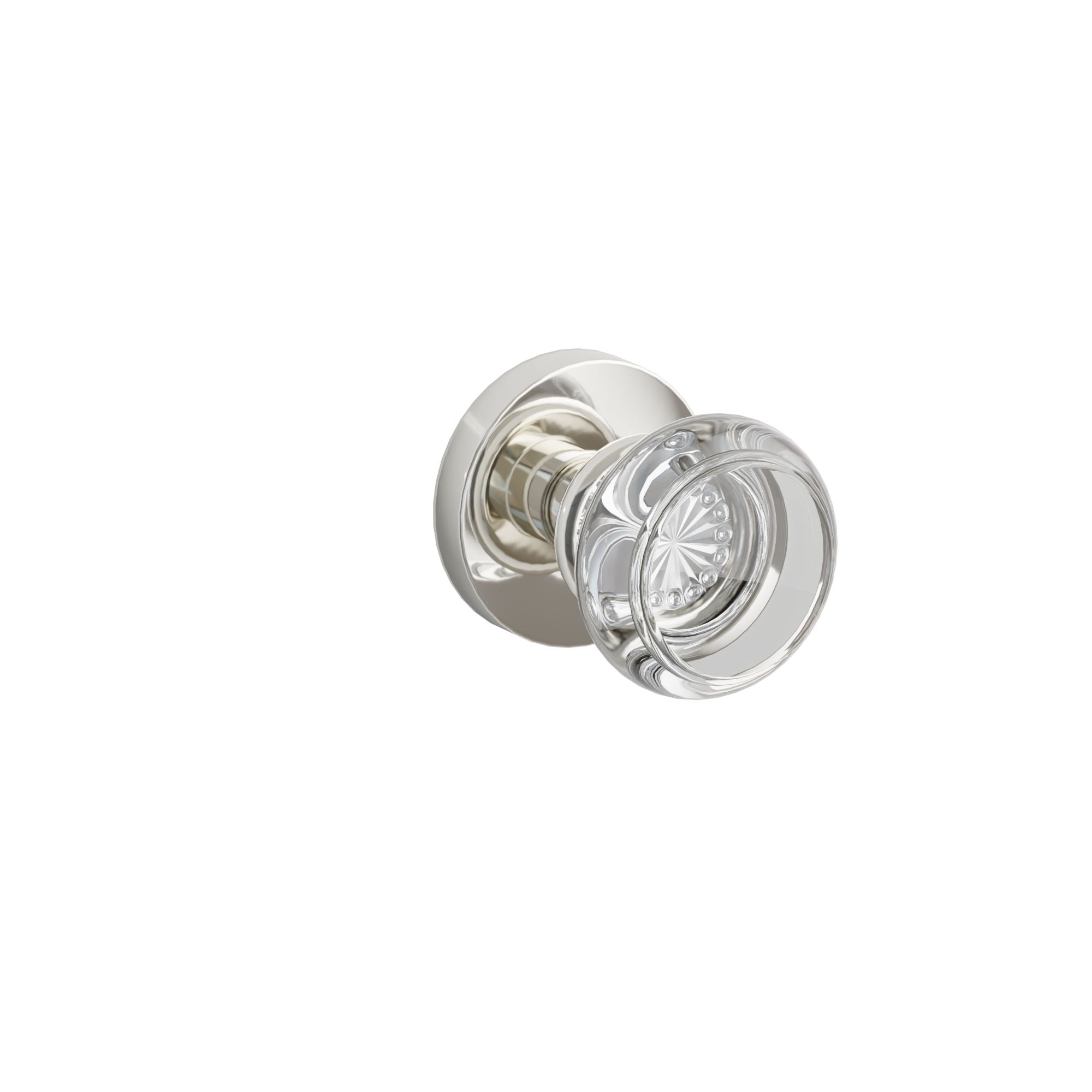 Emtek Georgetown Glass Knob Set with Disk Rosette
