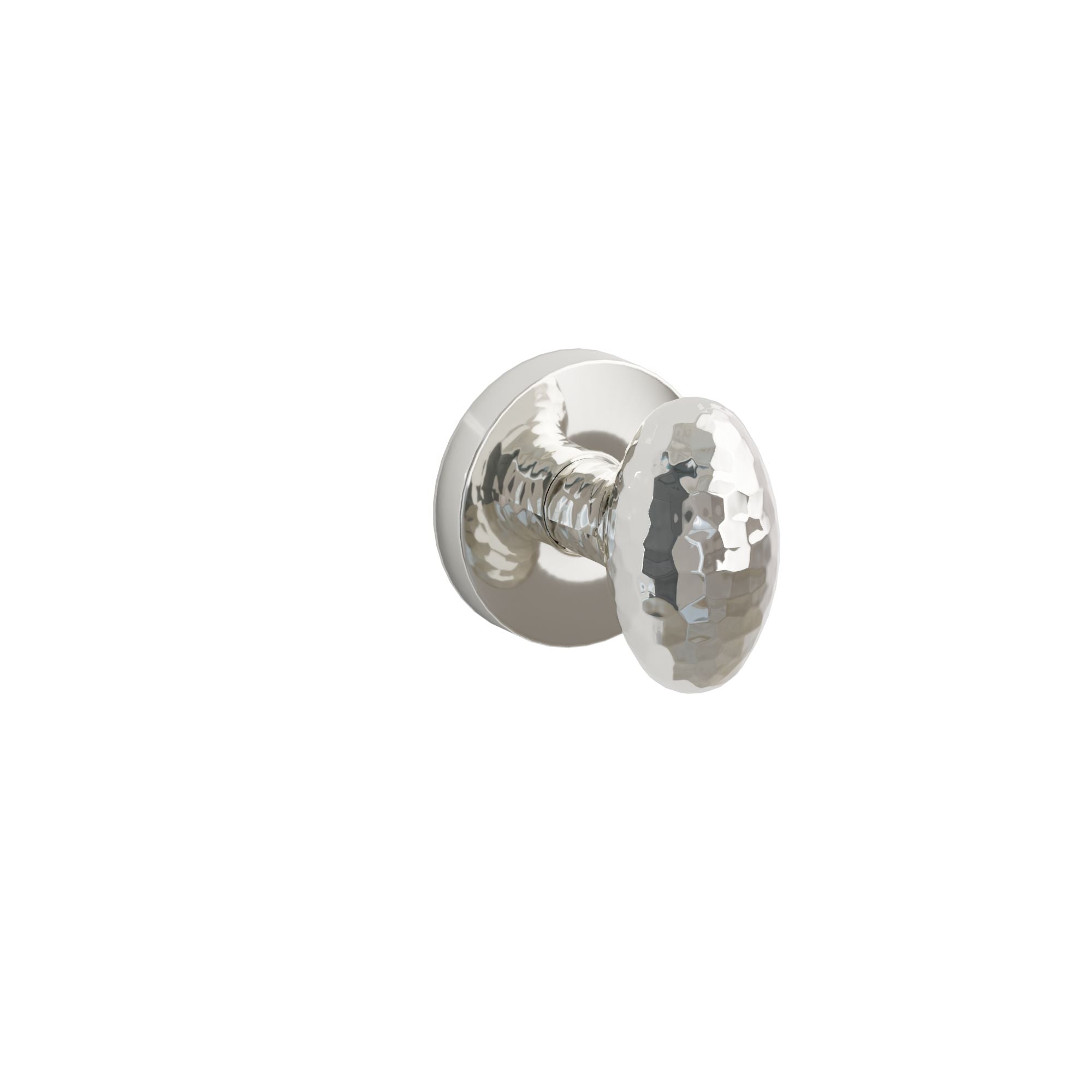 Emtek Concealed Fastener Hammered Egg Knob Set With Disk Rosette