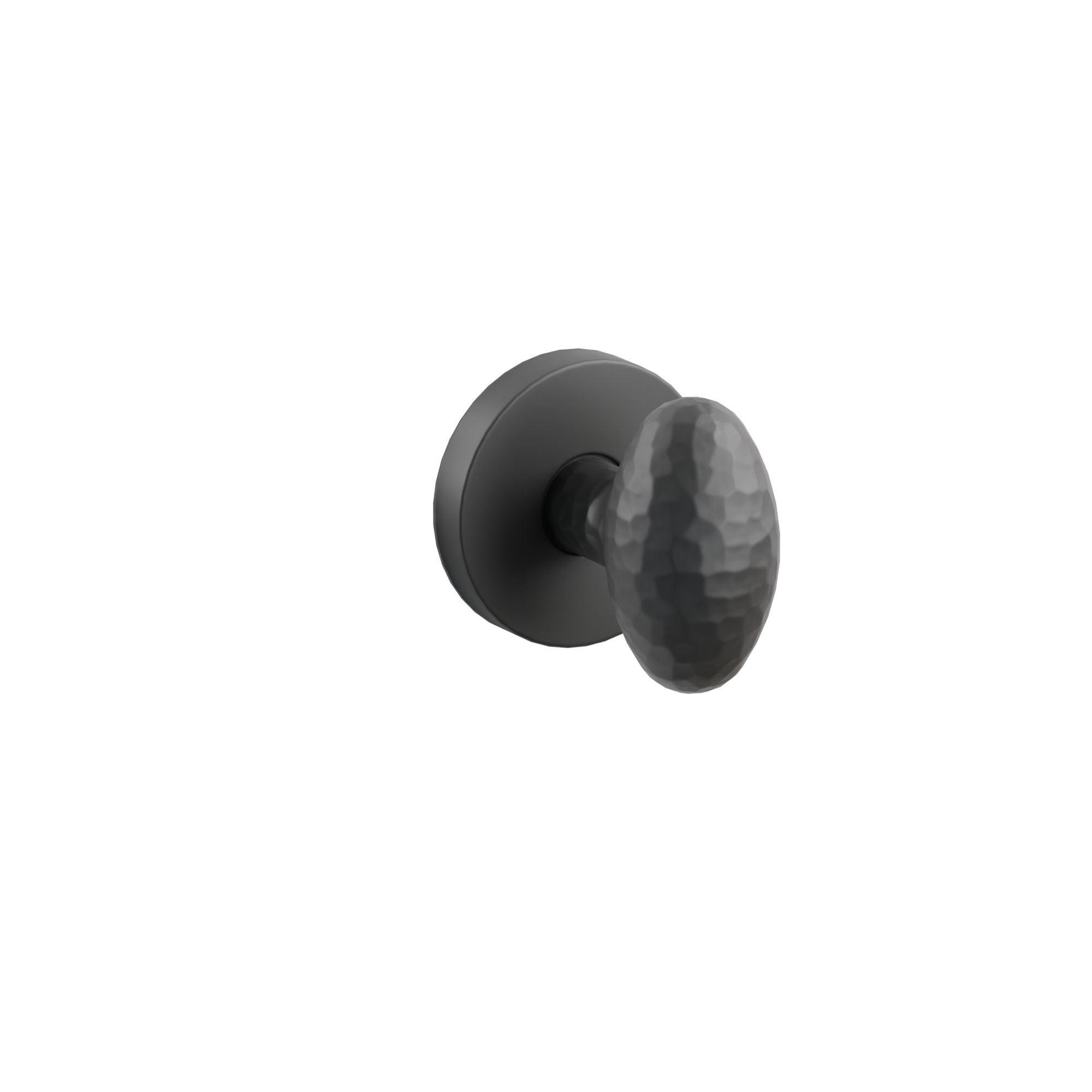 Emtek Hammered Egg Knob Set with Disk Rosette