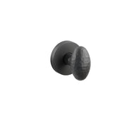 Emtek Concealed Fastener Hammered Egg Knob Set With Disk Rosette