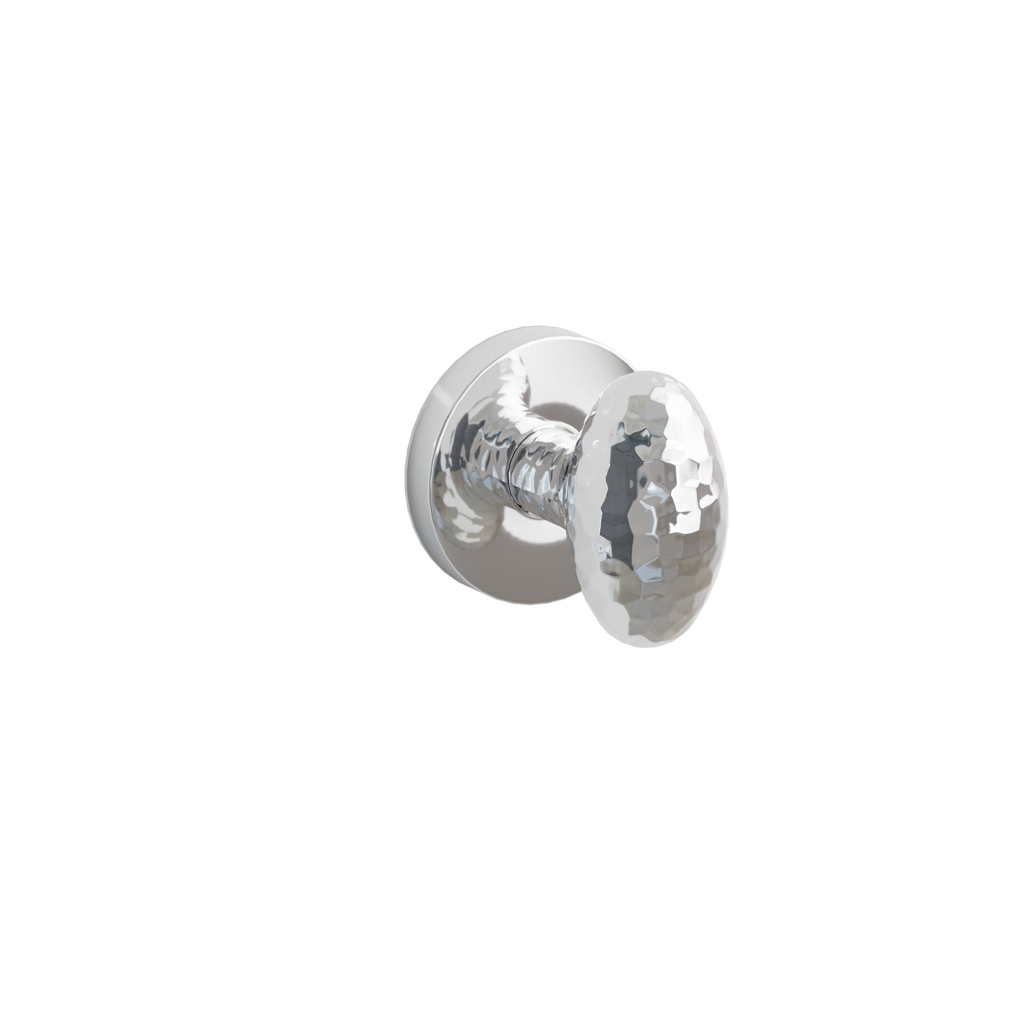 Emtek Concealed Fastener Hammered Egg Knob Set With Disk Rosette