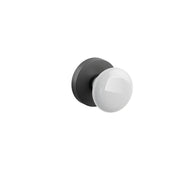 Emtek Concealed Fastener Ice White Porcelain Knob Set With Disk Rosette