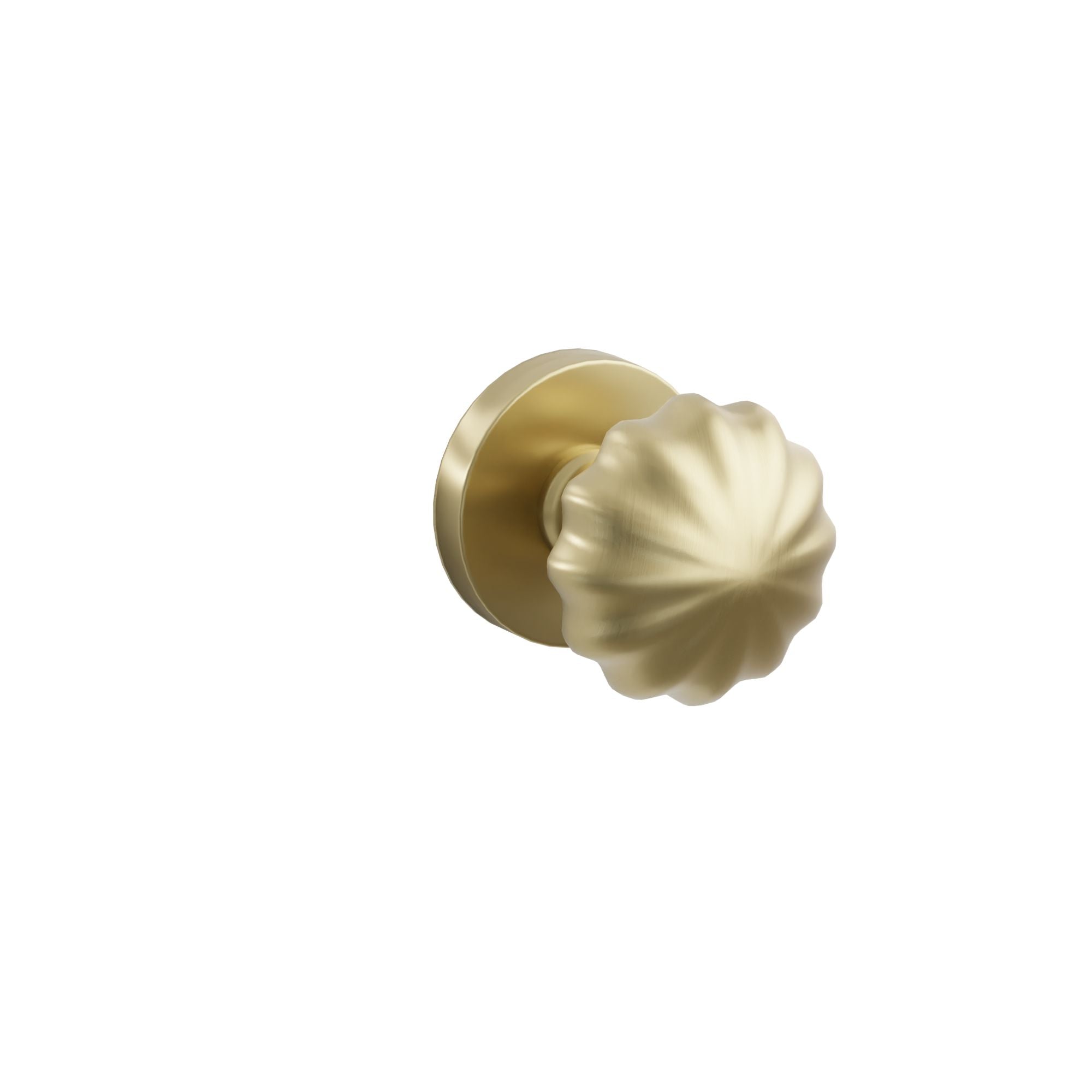 Emtek Concealed Fastener Melon Knob Set With Disk Rosette