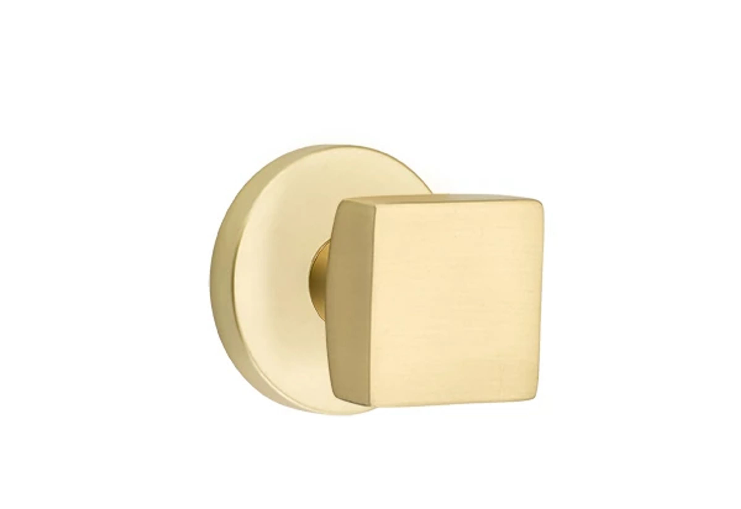 Emtek Square Knob Set with Disk Rosette