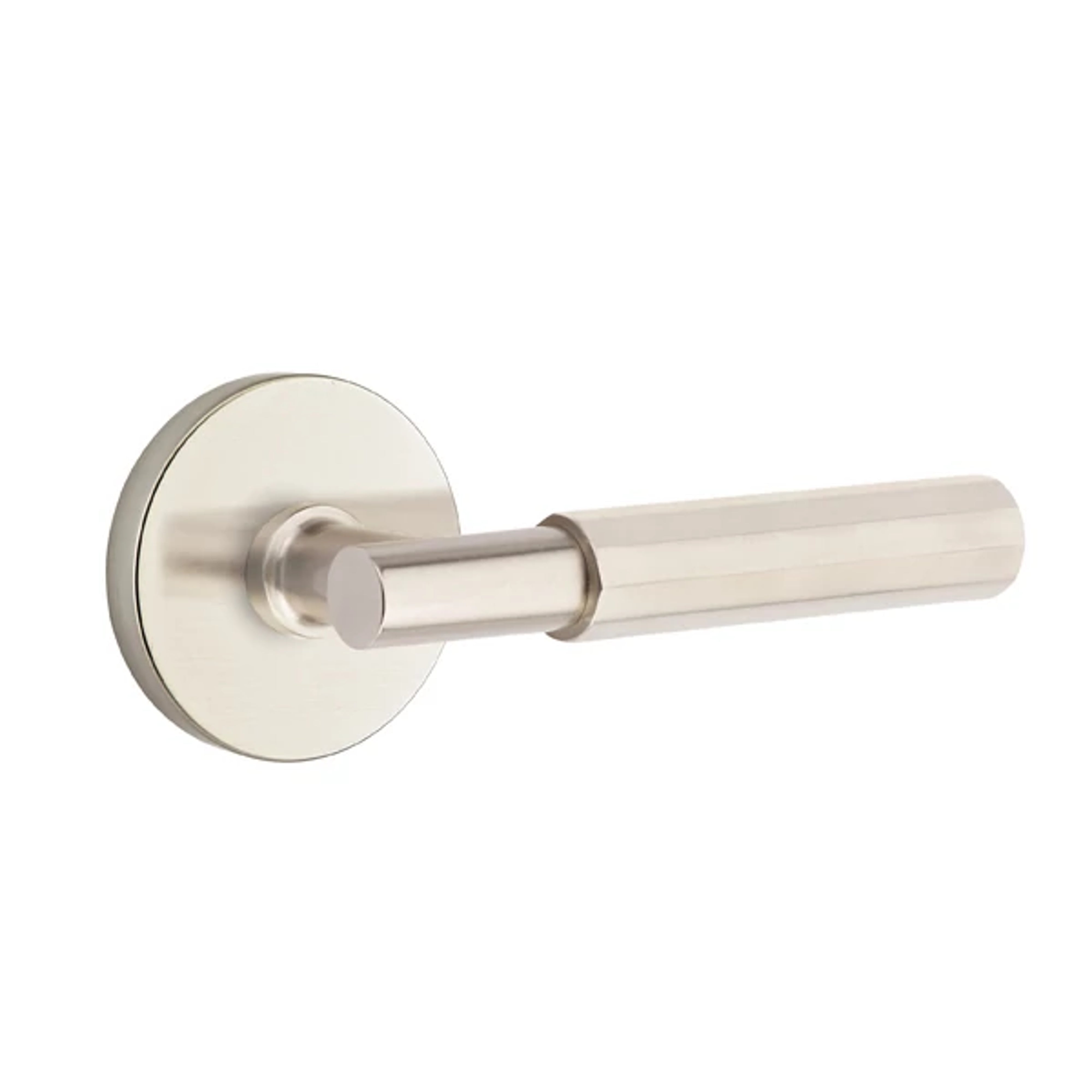 Emtek Select T-Bar Faceted Lever Set with Disk Rosette