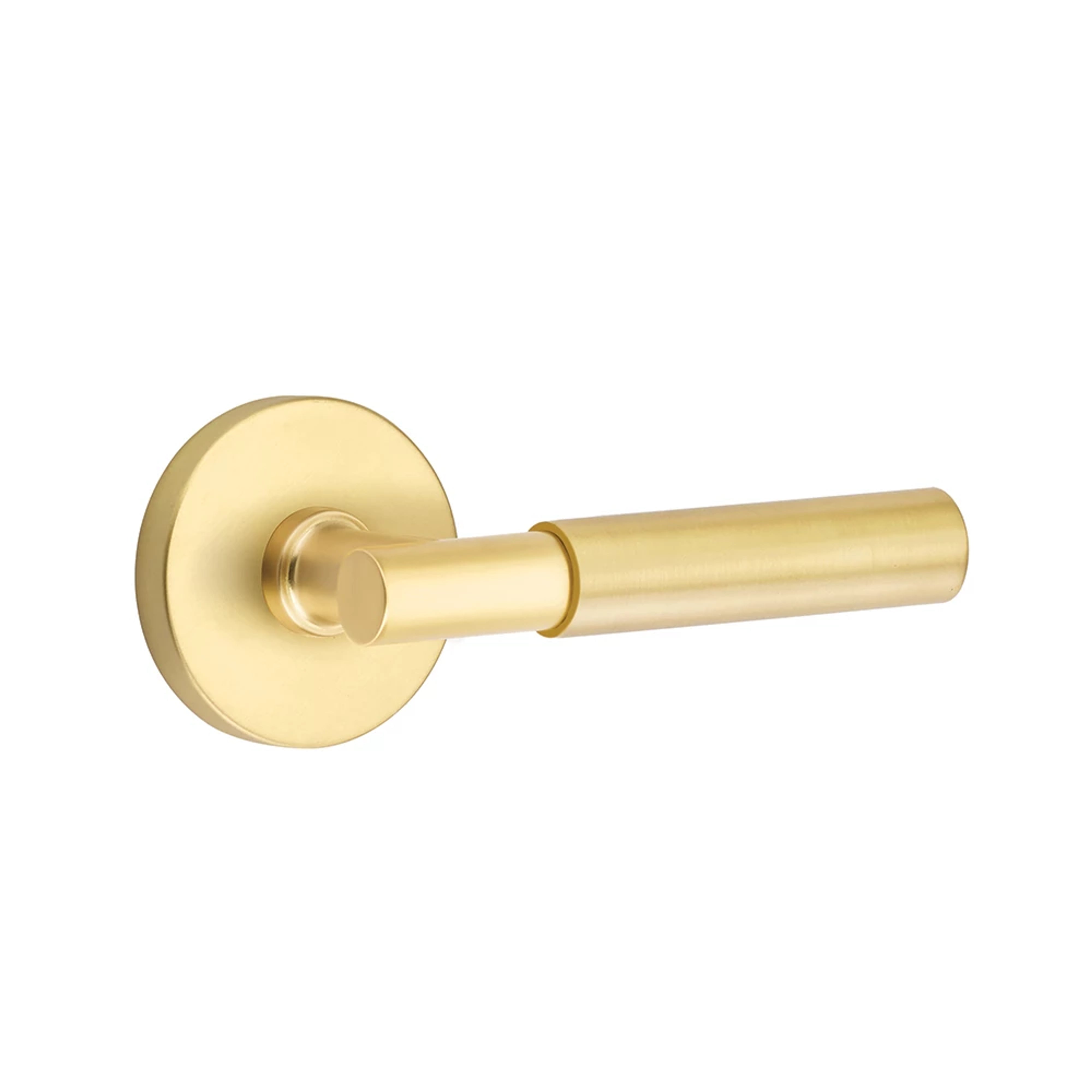 Emtek Select T-Bar Smooth Lever Set with Disk Rosette