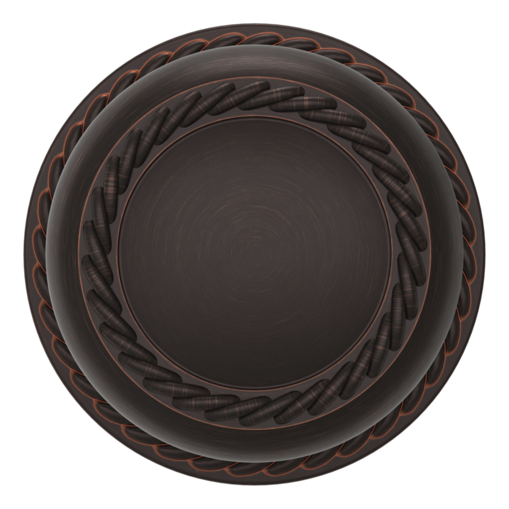 Baldwin 5064 Bristol Knob Set with 5004 Rose Venetian Bronze / Privacy / Reversible