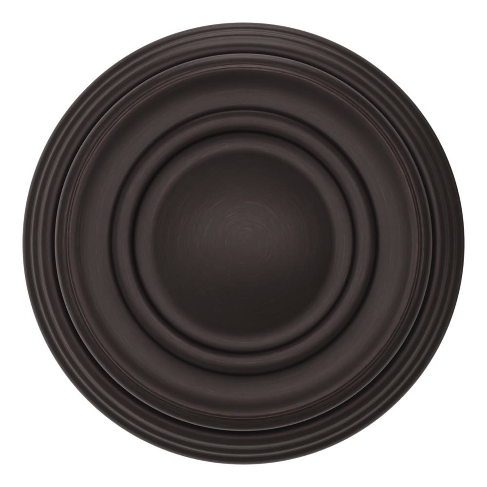 Baldwin 5066 Traditional Round Knob Set with 5078 Rose Venetian Bronze / Full Dummy / Reversible