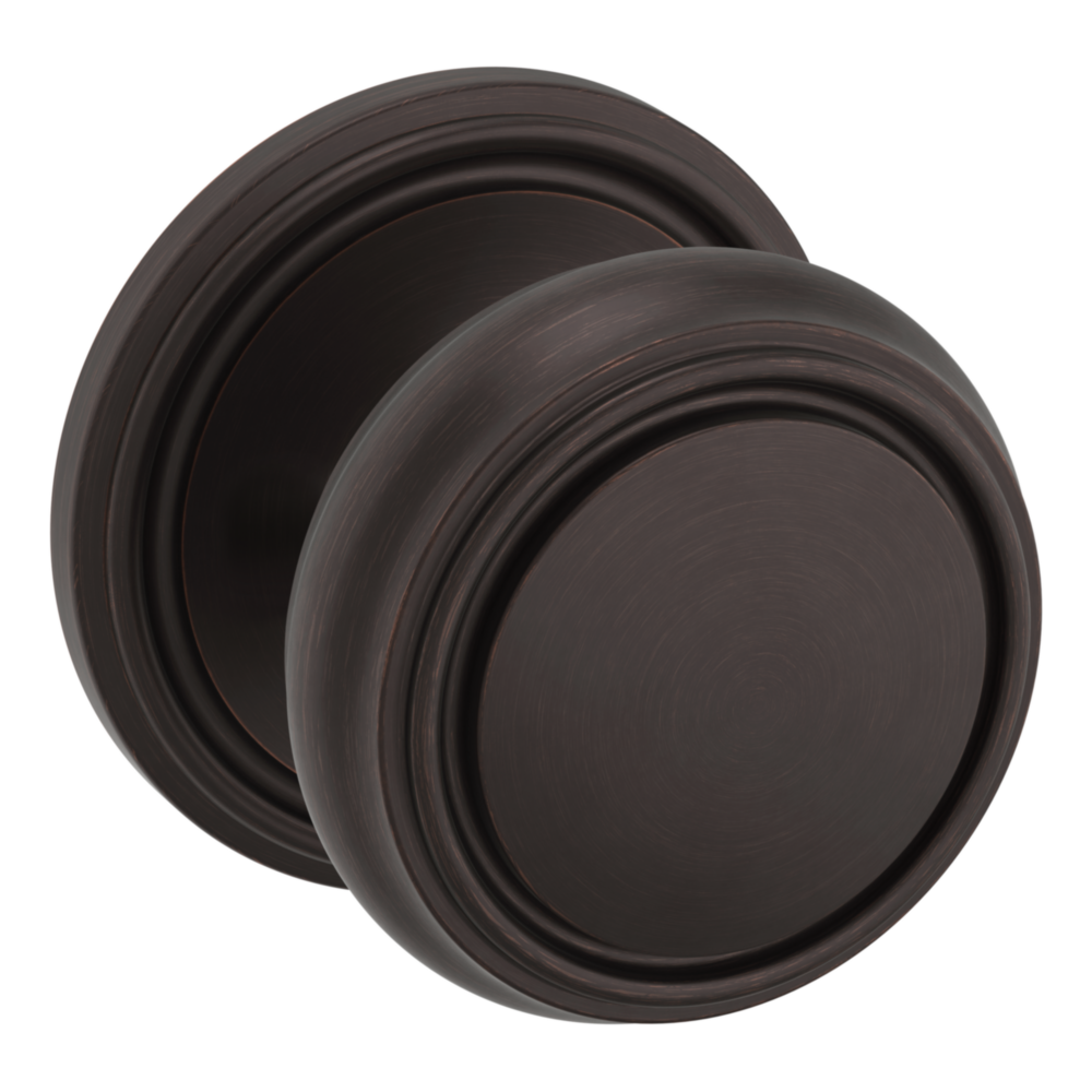 Baldwin 5068 Nashville Knob Set with 5070 Rose Venetian Bronze / Full Dummy / Reversible