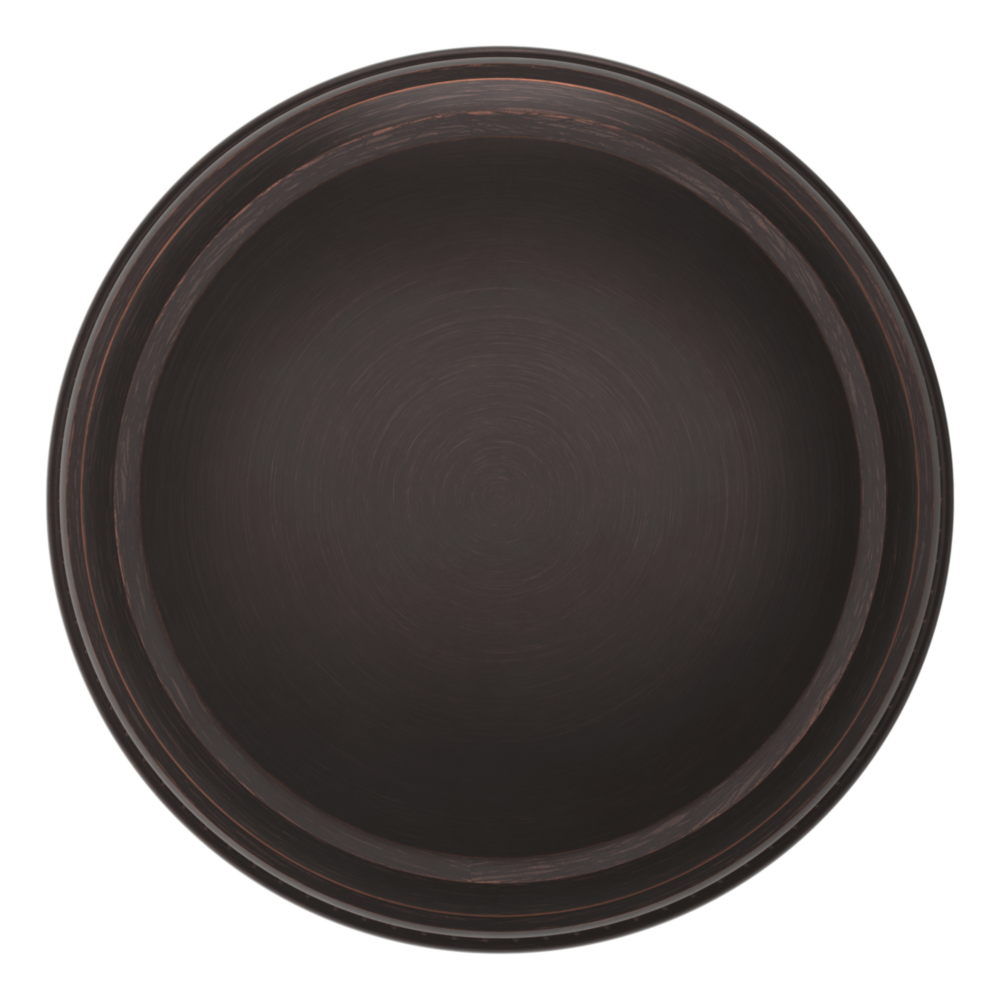 Baldwin 5069 Traditional Round Knob Set with 5076 Rose Venetian Bronze / Full Dummy / Reversible