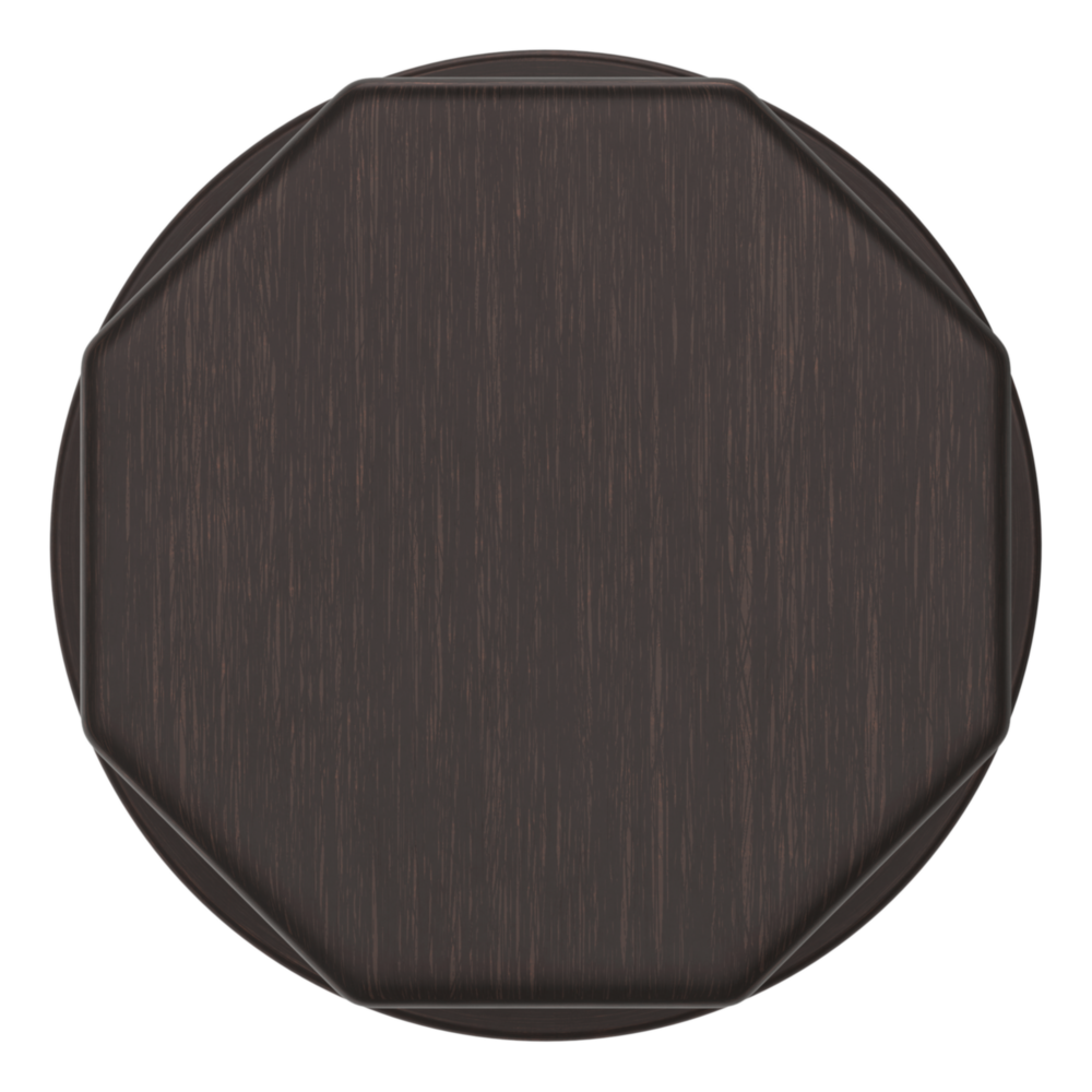 Baldwin 5073 Octagonal Knob Set with 5046 Rose Venetian Bronze / Privacy / Reversible