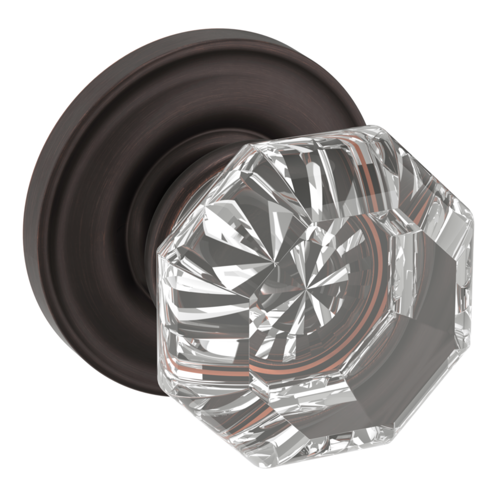 Baldwin 5080 Fillmore Knob Set with 5048 Rose Venetian Bronze / Passage / Reversible