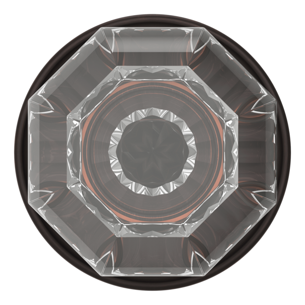 Baldwin 5080 Fillmore Knob Set with 5048 Rose Venetian Bronze / Privacy / Reversible