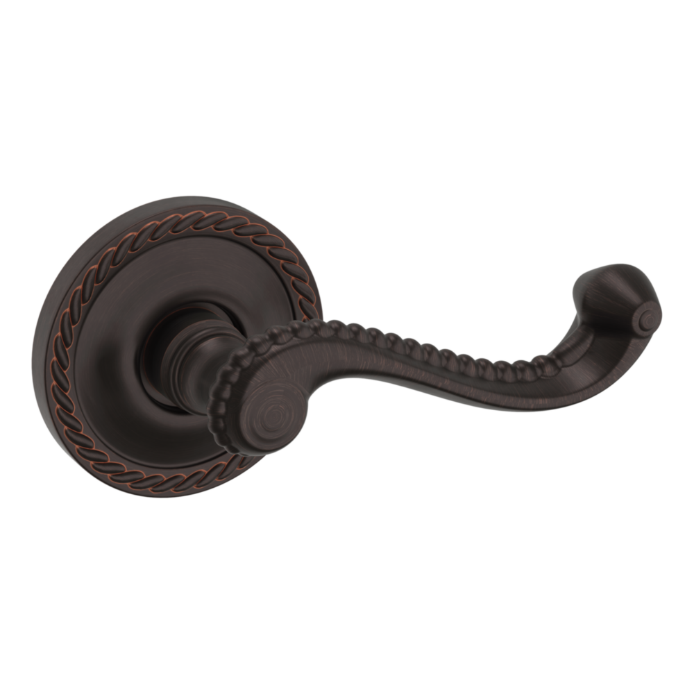 Baldwin 5104 Bristol Lever Set with 5004 Rose Venetian Bronze / Full Dummy / Reversible