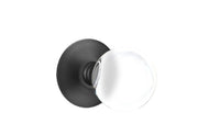 Emtek Concealed Fastener Bristol Glass Knob Set with Modern Rosette