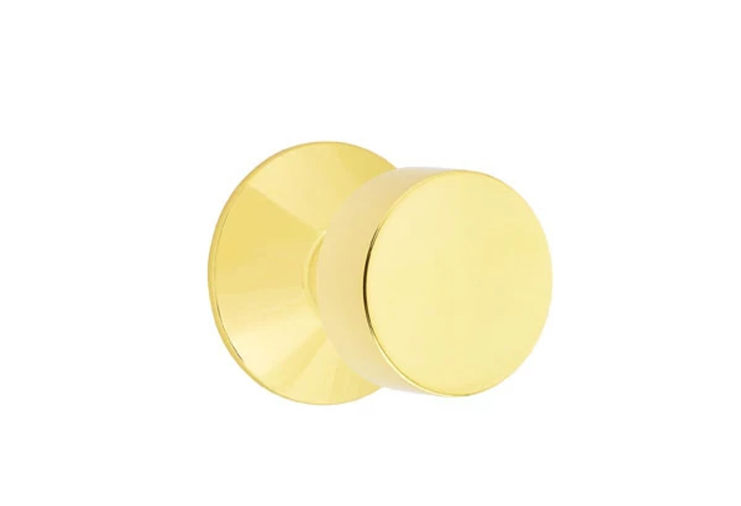 Emtek Concealed Fastener Round Knob Set with Modern Rosette