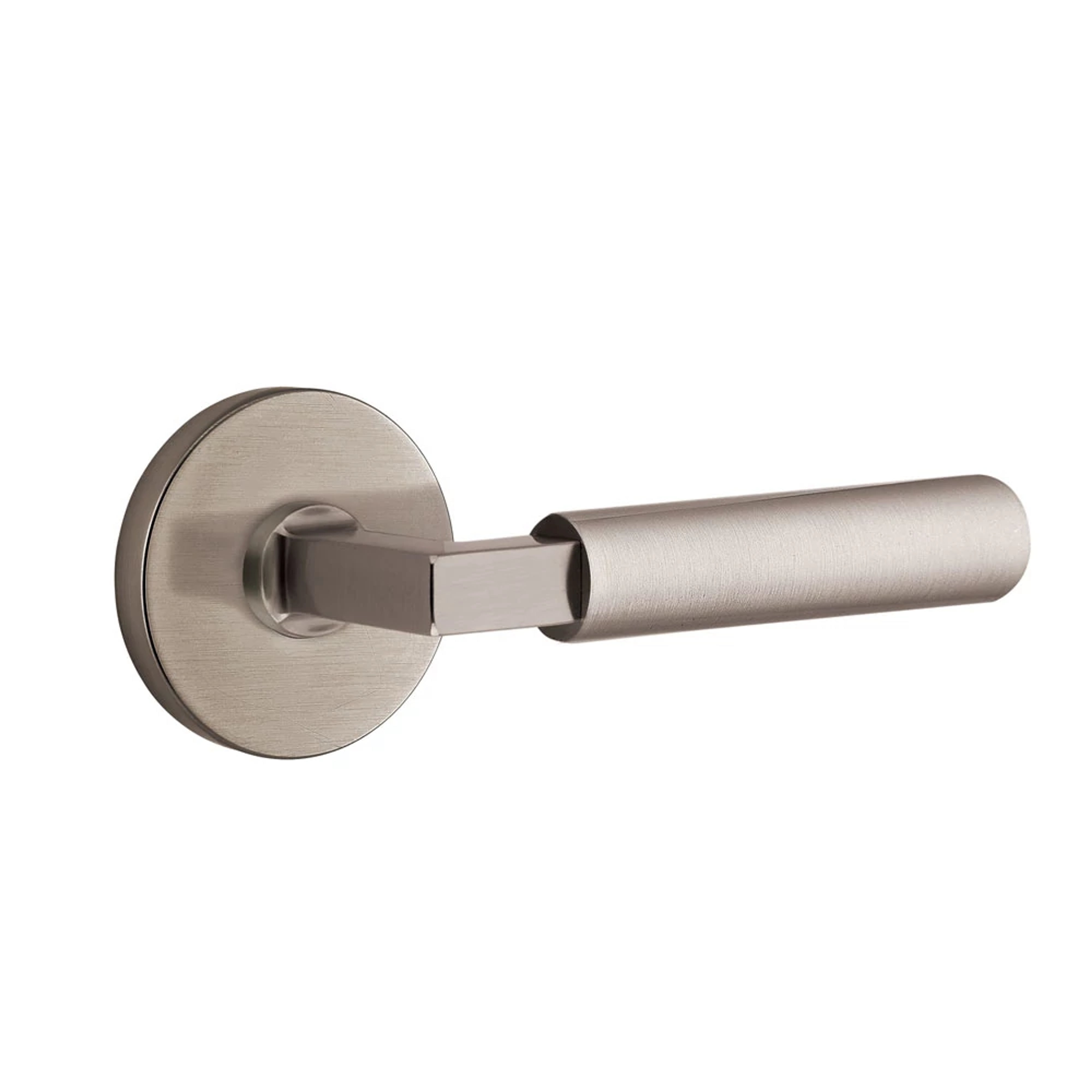 Emtek Select L-Square Smooth Lever Set with Disk Rosette