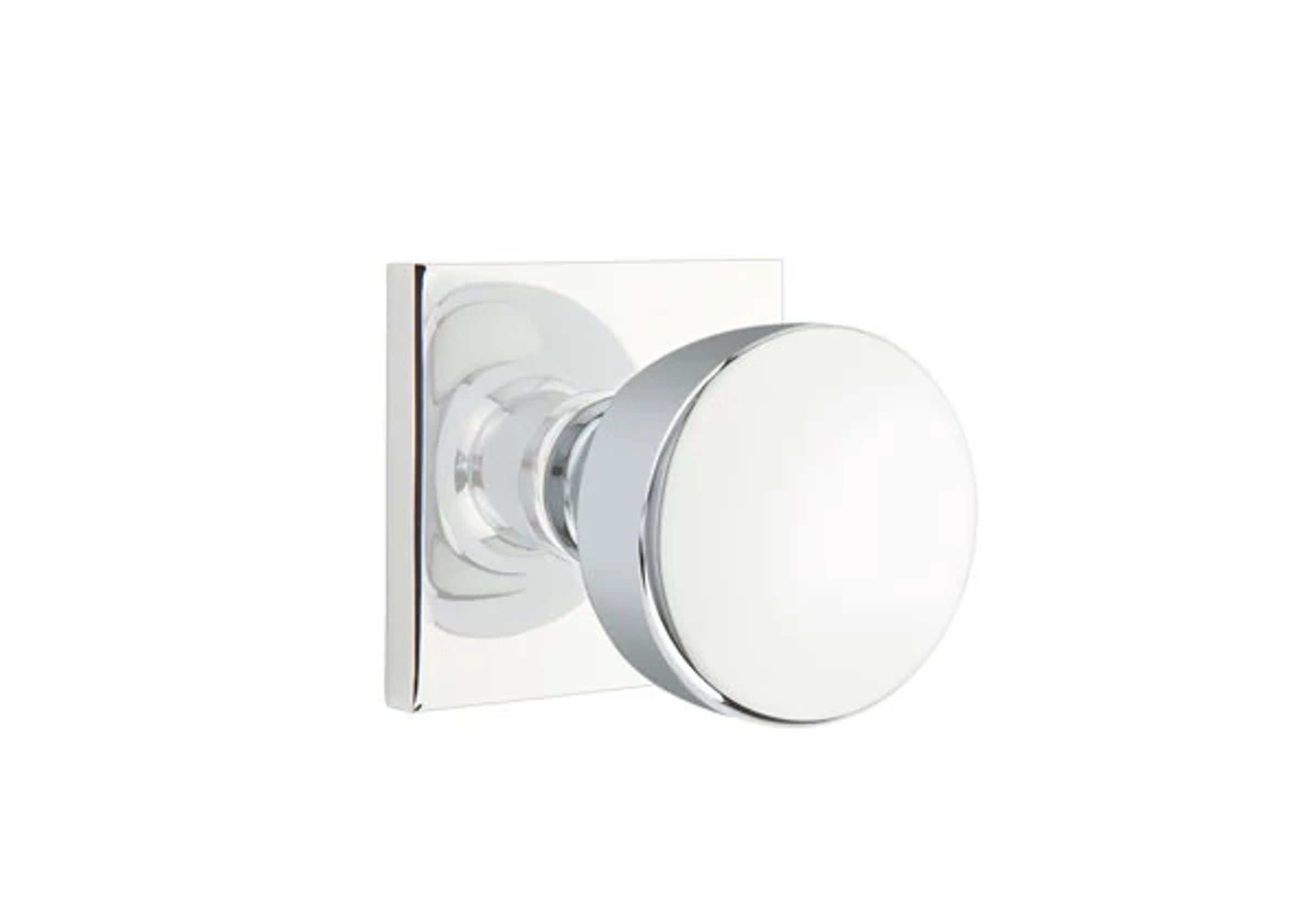 Emtek Concealed Fastener Laurent Knob Set with Square Rosette