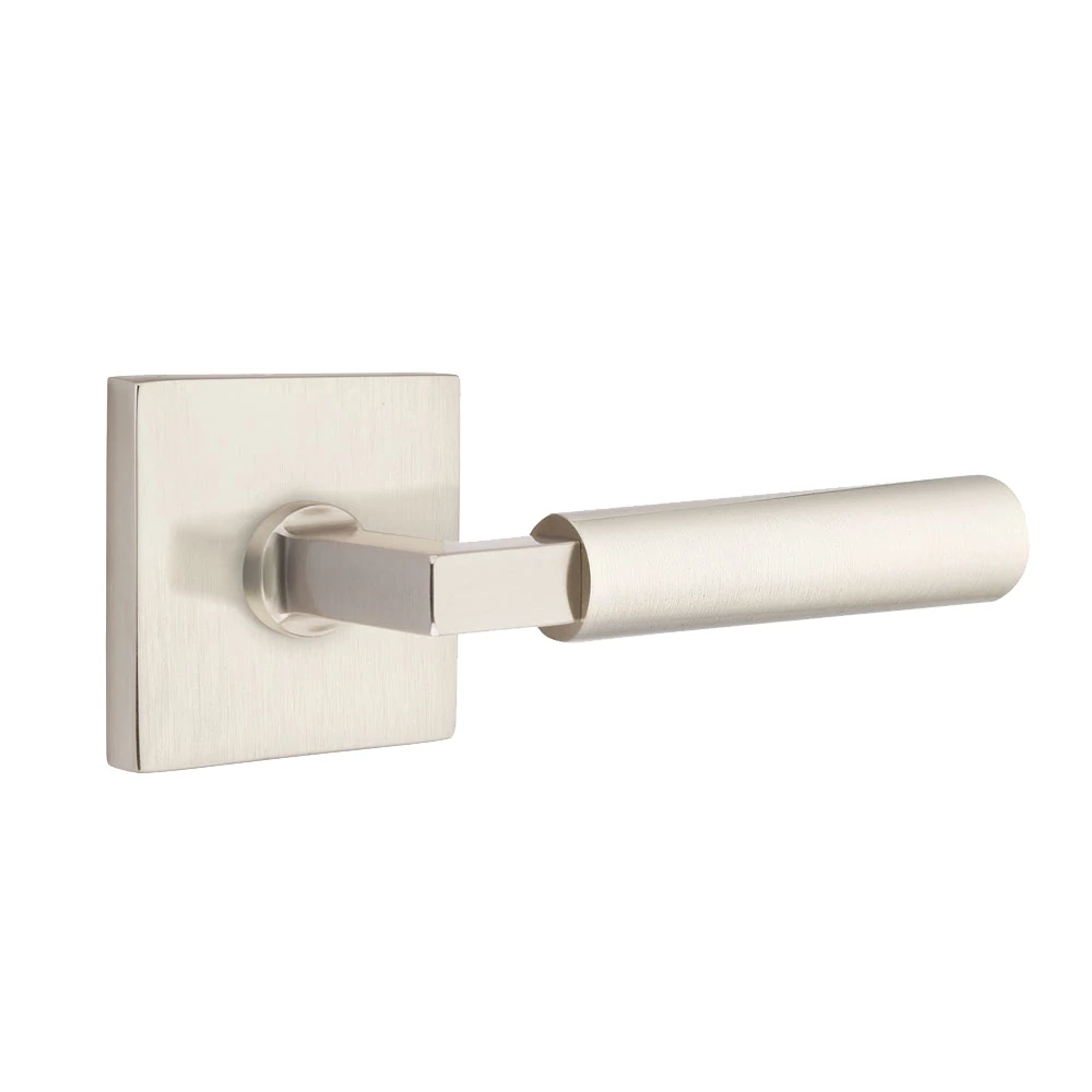 Emtek Select L-Square Smooth Lever Set with Square Rosette
