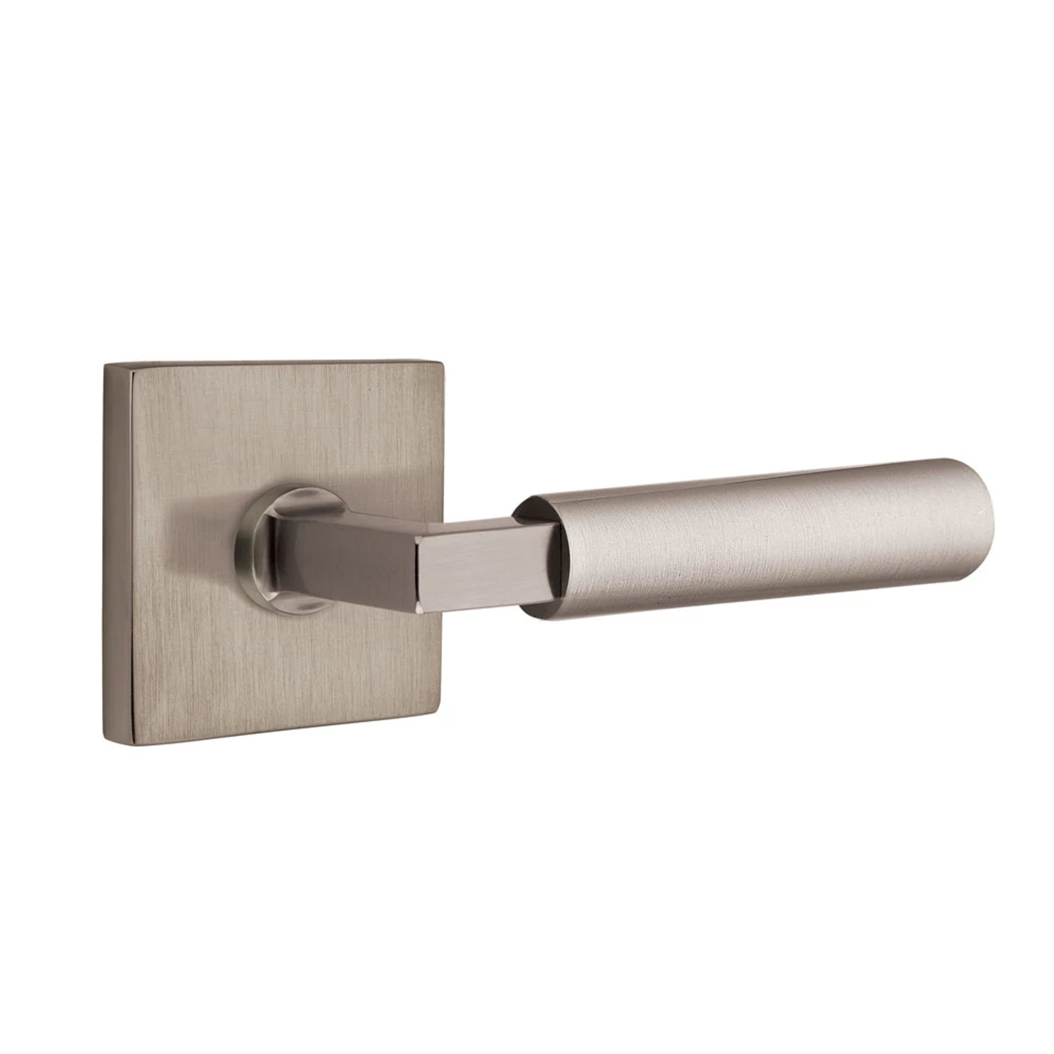 Emtek Select L-Square Smooth Lever Set with Square Rosette