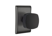 Emtek Concealed Fastener Freestone Knob Set with Neos Rosette