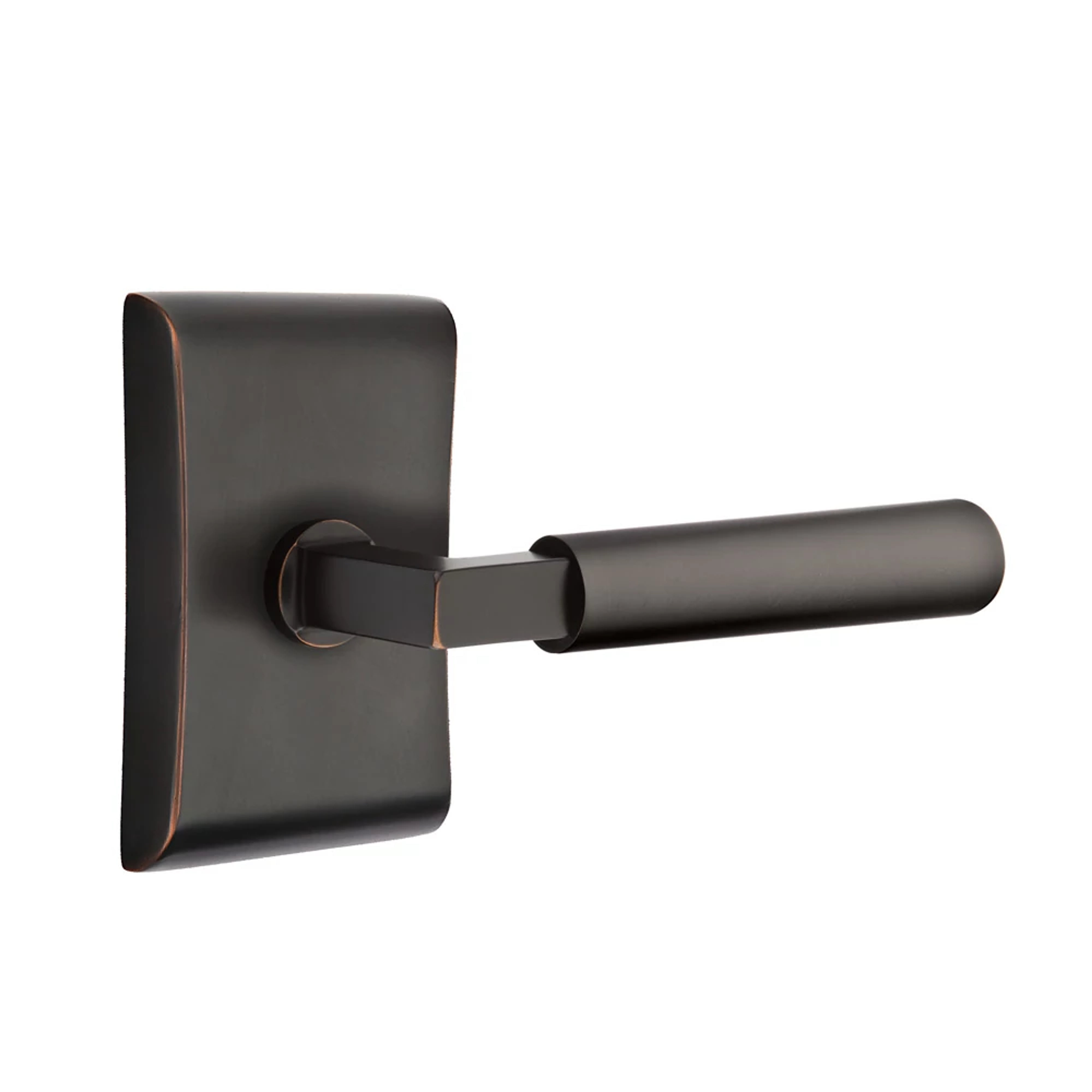 Emtek Select L-Square Smooth Lever Set with Neos Rosette