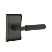 Emtek Select L-Square Hammered Lever Set with Neos Rosette