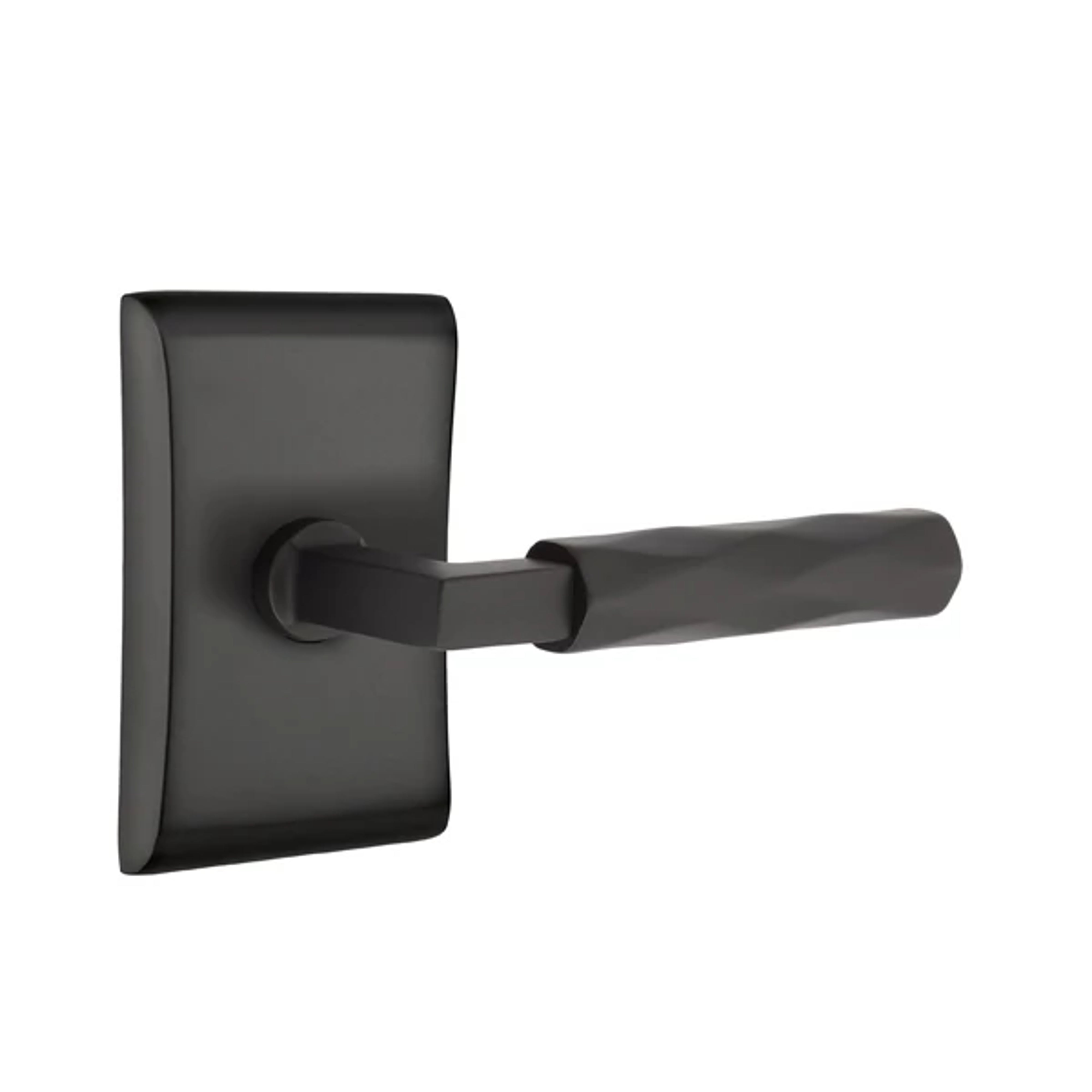 Emtek Select L-Square Tribeca Lever Set with Neos Rosette