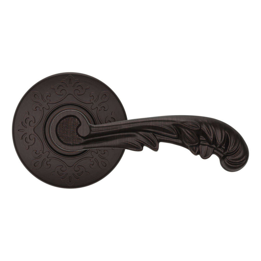 Baldwin 5121 Wave Lever Set with R012 Rose Venetian Bronze / Passage / Reversible