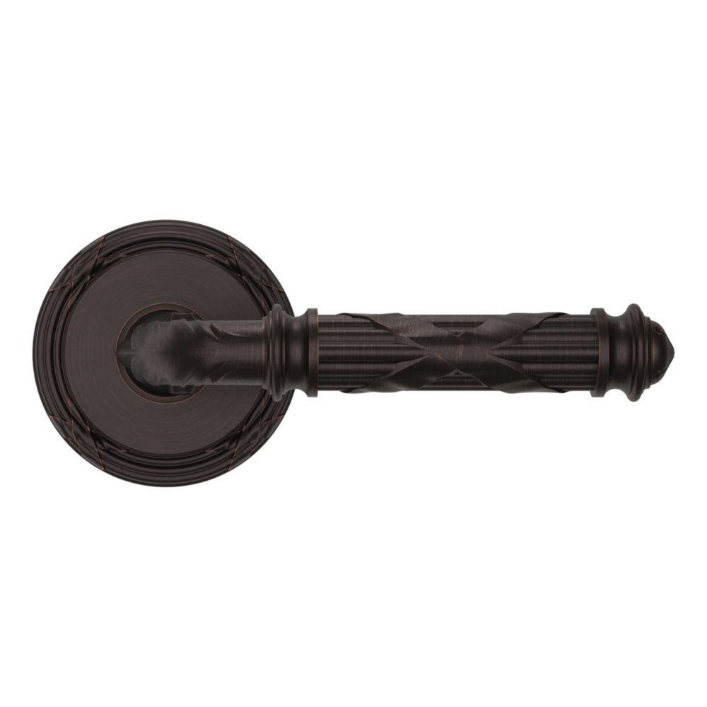 Baldwin 5122 Edinburgh Lever Set with 5022 Rose Venetian Bronze / Passage / Reversible