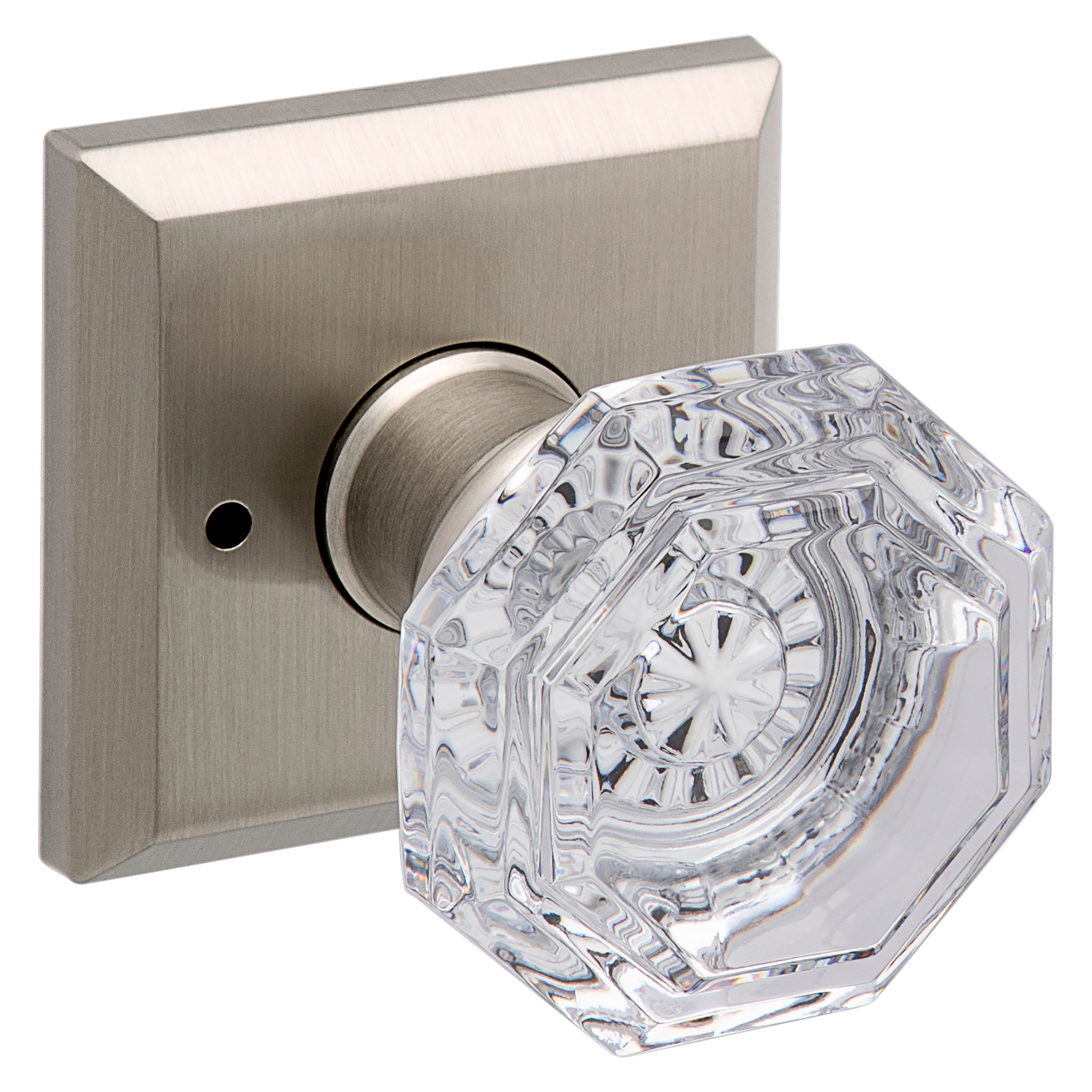 Baldwin Reserve Crystal Privacy Knob Set