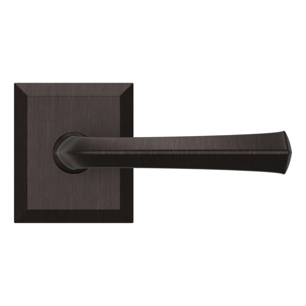 Baldwin 5141 Traditional Straight Lever Set with R033 Rose Venetian Bronze / Full Dummy / Reversible