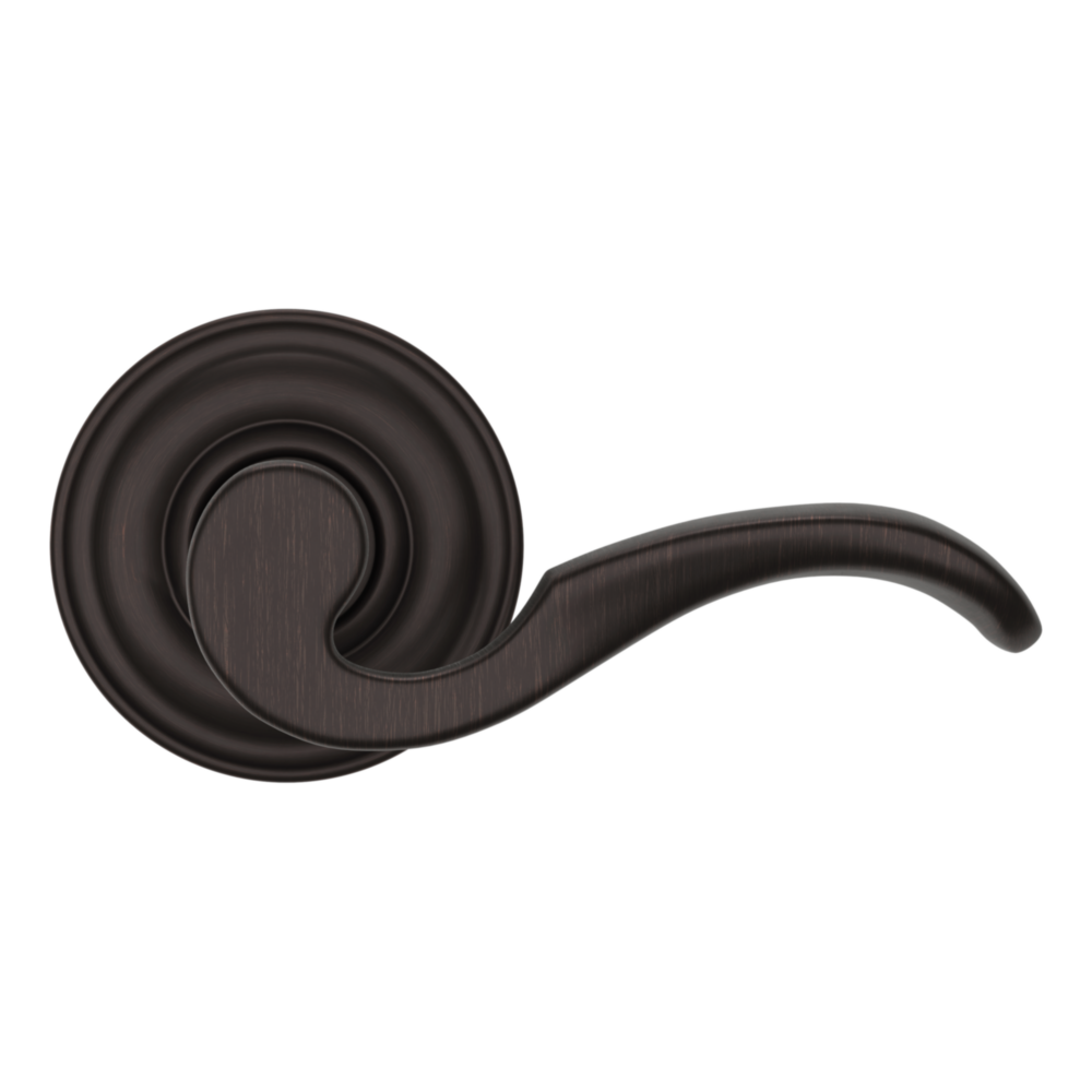 Baldwin 5152 Wave Lever Set with 5017 Rose Venetian Bronze / Passage / Reversible