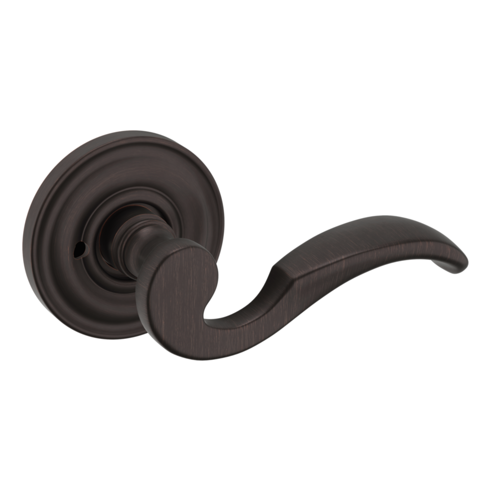 Baldwin 5152 Wave Lever Set with 5017 Rose Venetian Bronze / Privacy / Reversible