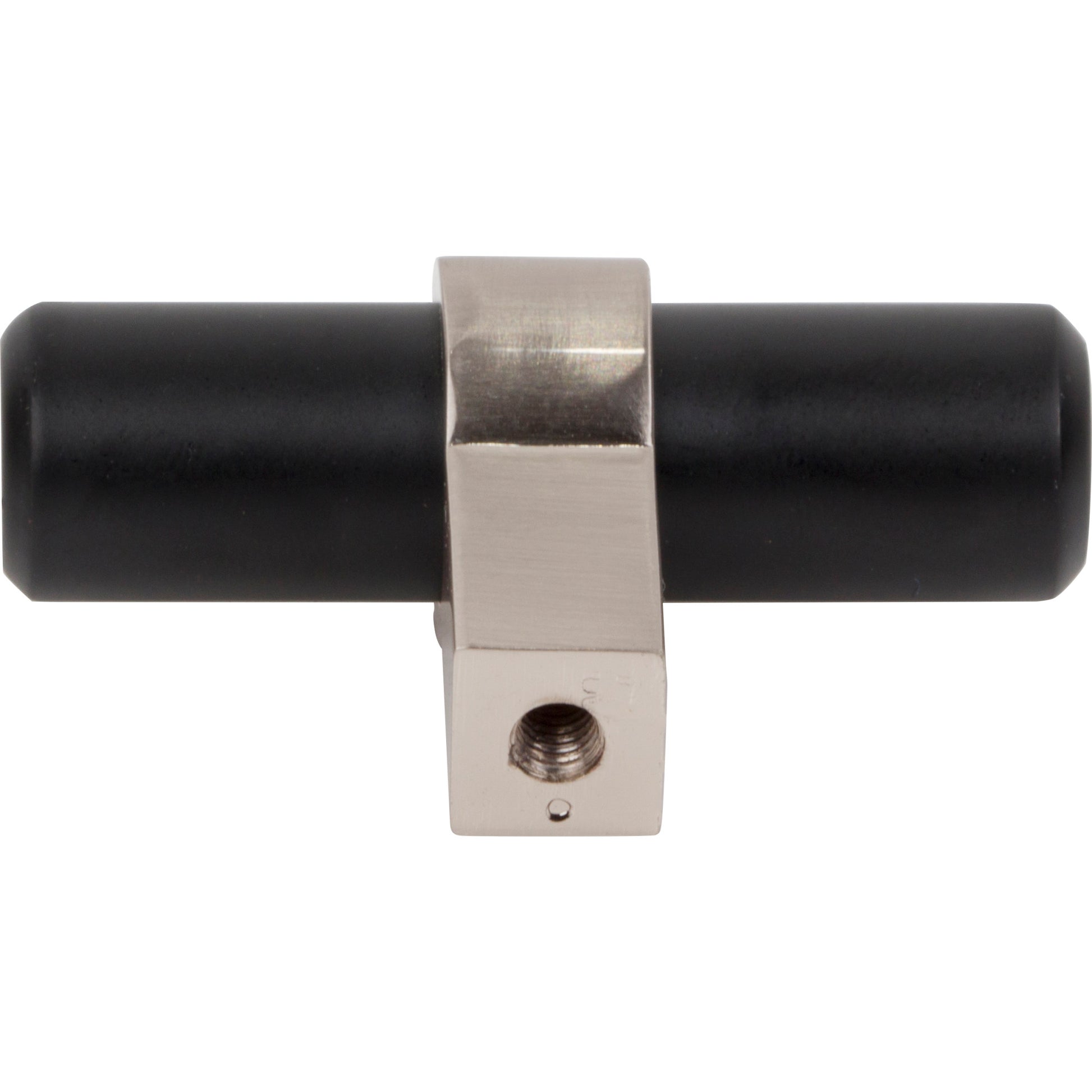 Jeffrey Alexander Key Grande T-Knob Matte Black w/Satin Nickel / 2"