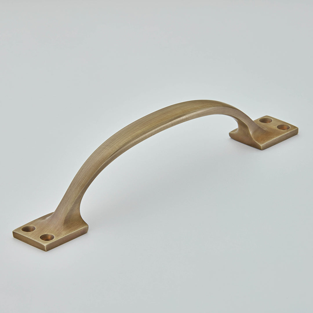 Croft Plain Cabinet Handle 190mm / Light Antique Brass