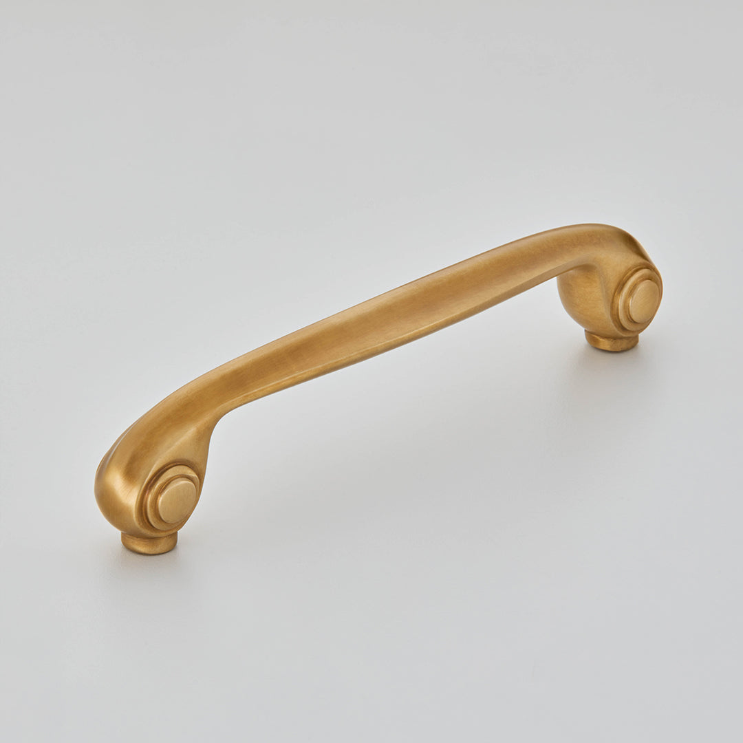 Croft Rotary Cabinet Handle 158mm / Smoked Brass